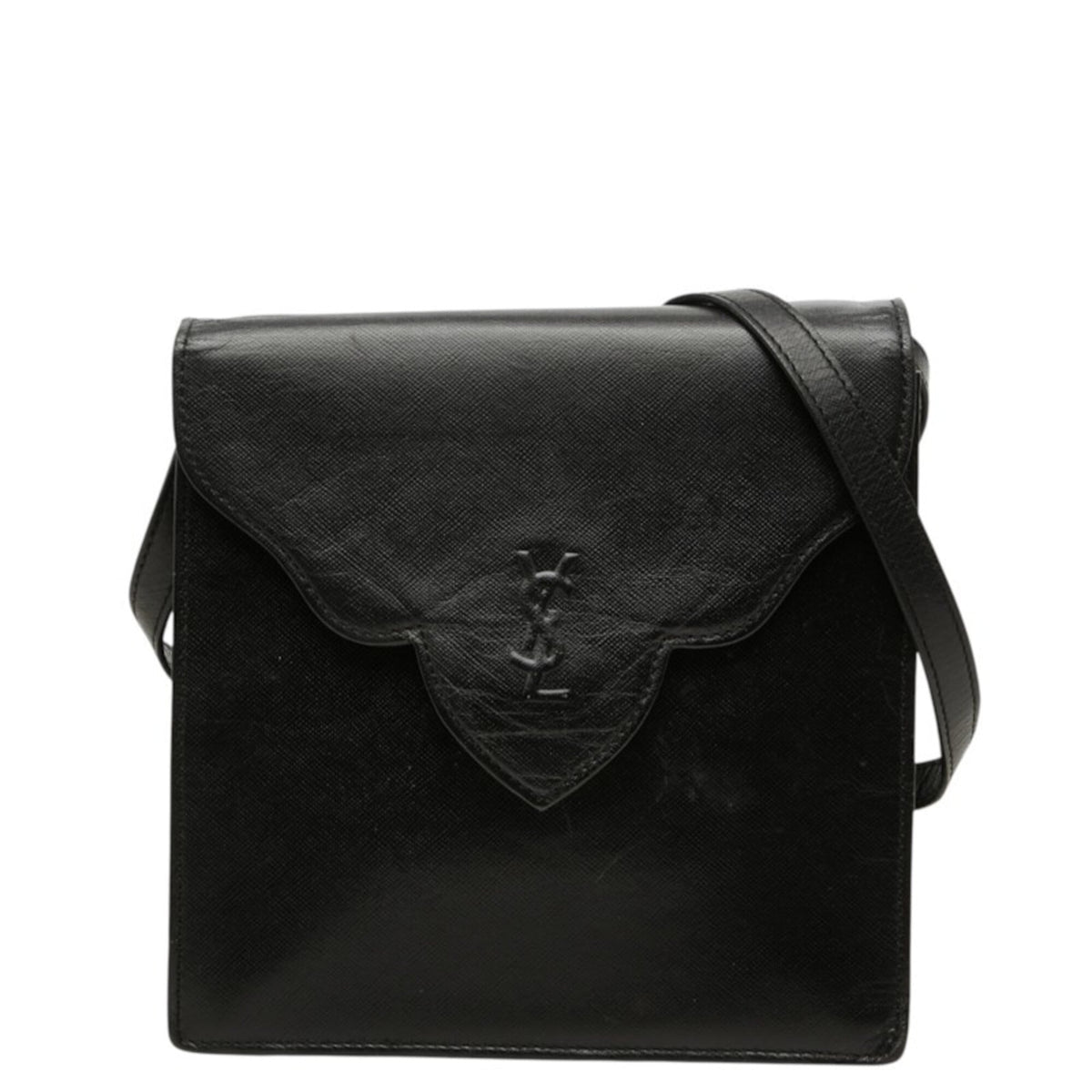 Saint Laurent Black Leather Shoulder Bag (Pre-Owned)