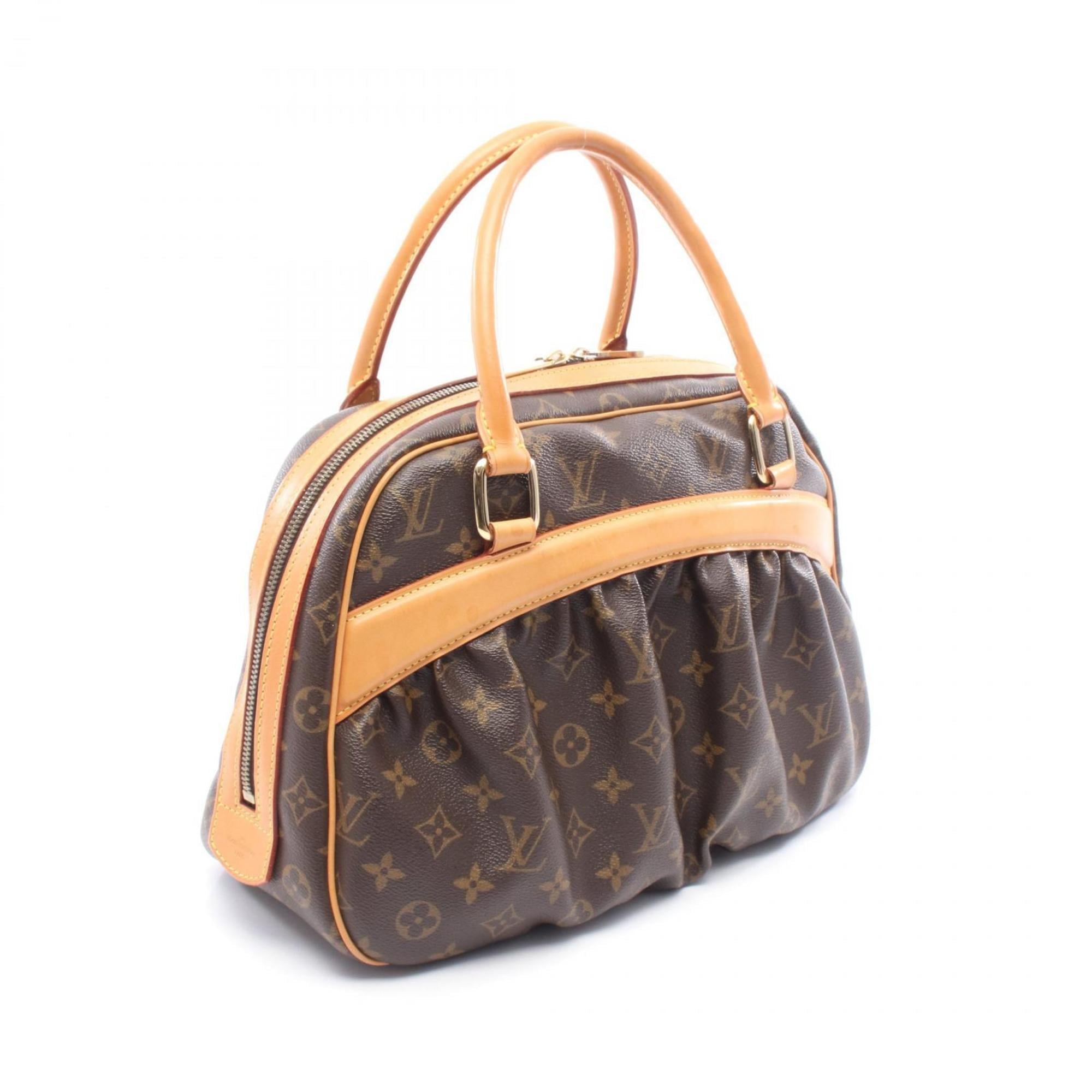 Louis Vuitton Brown Coated Canvas Leather Handbag (Pre-Owned)