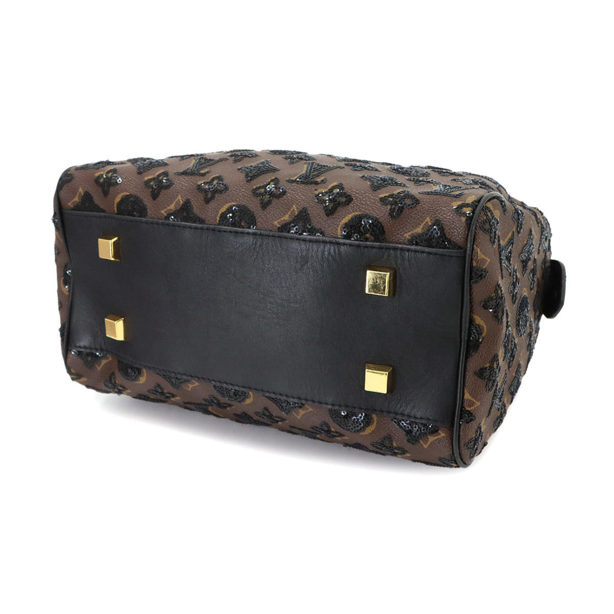 Louis Vuitton Black Monogram Spangles Leather Monogram Handbag (Pre-Owned)