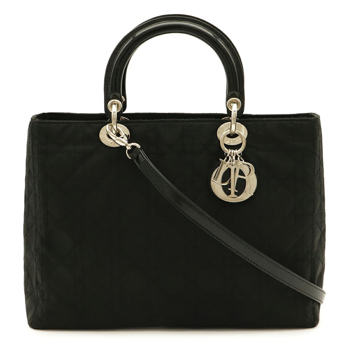 Christian Dior Black Nylon Handbag Tote Bag (Pre-Owned)