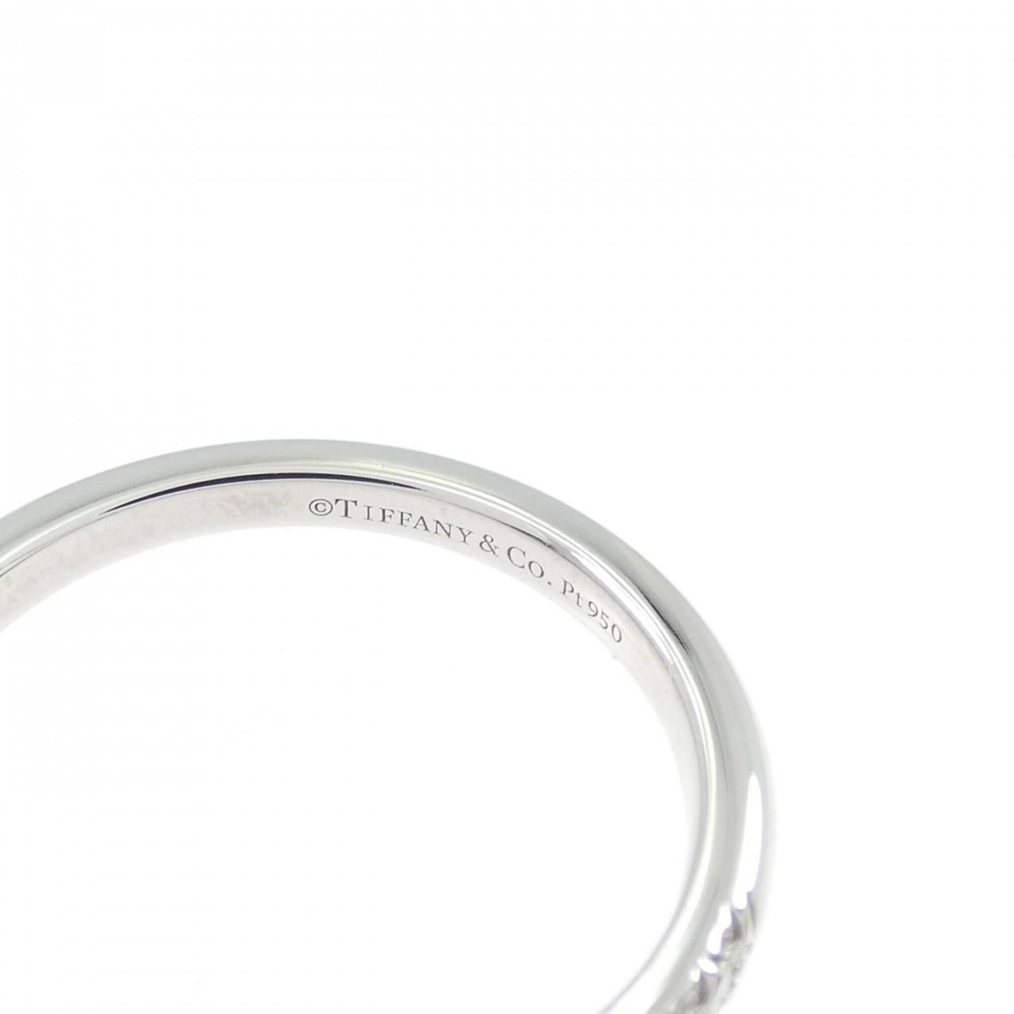 Tiffany Platinum Platinum 950 Band Ring (Pre-Owned)