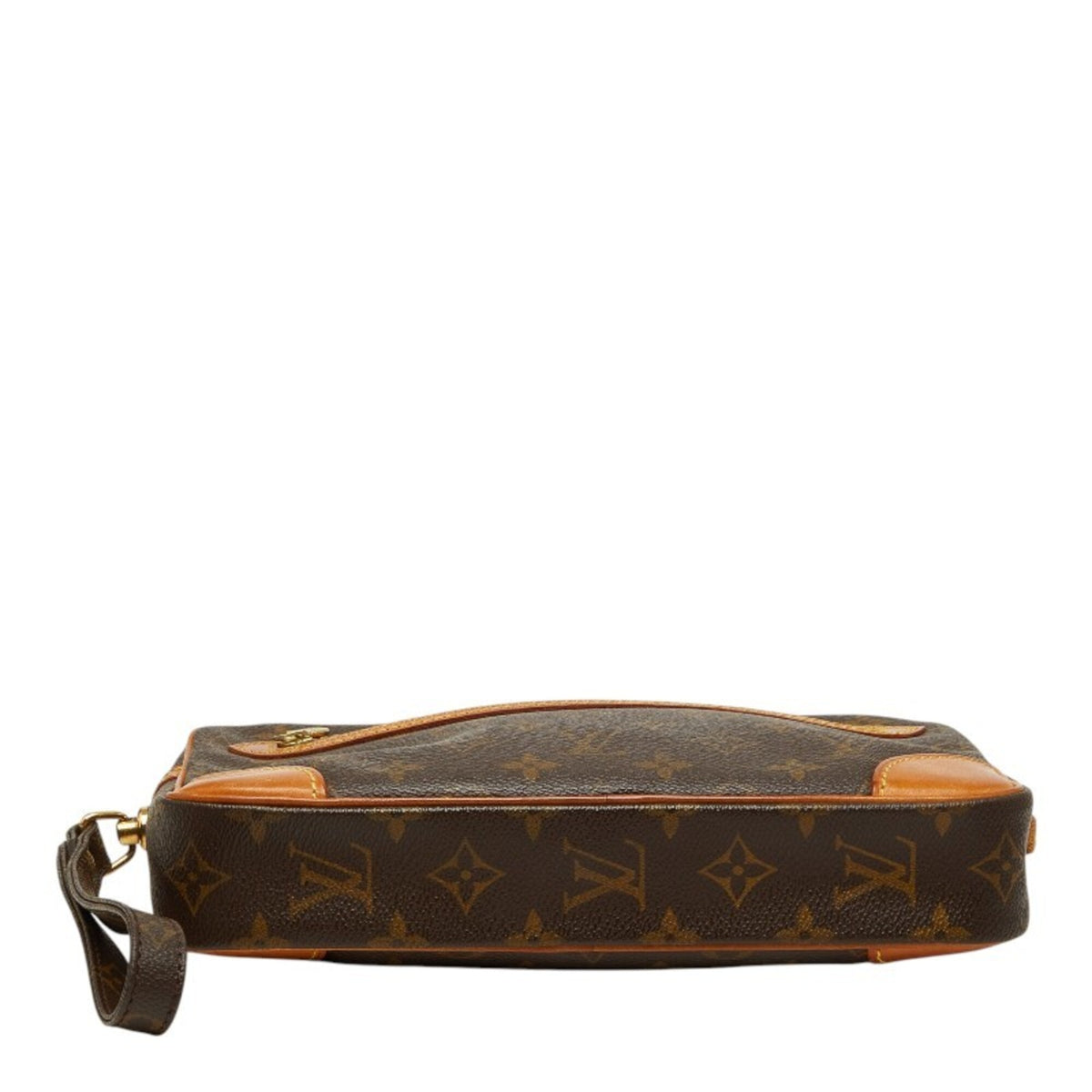 Louis Vuitton Monogram Brown Pvc Leather Clutch Bag (Pre-Owned)