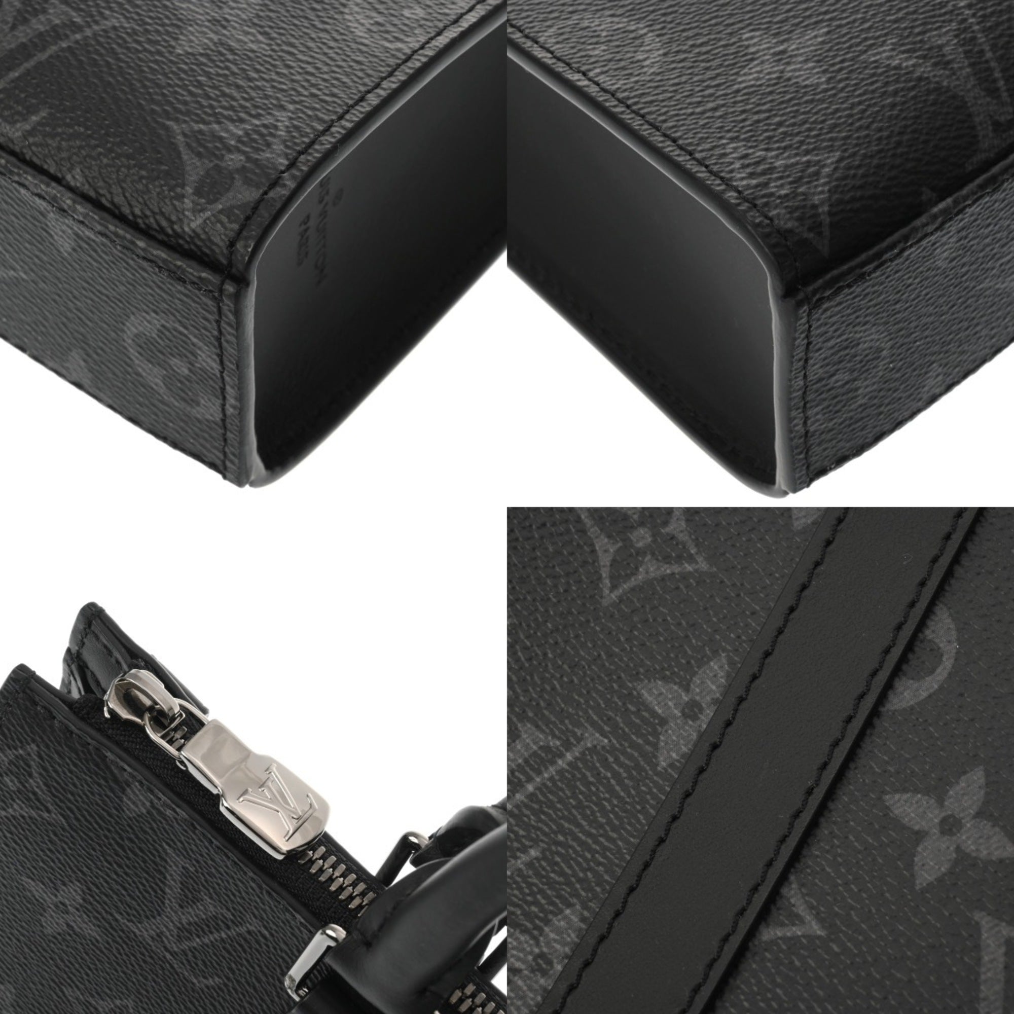 Louis Vuitton Black Gray Monogram Monogram Eclipse Monogram Eclipse Handbag (Pre-Owned)