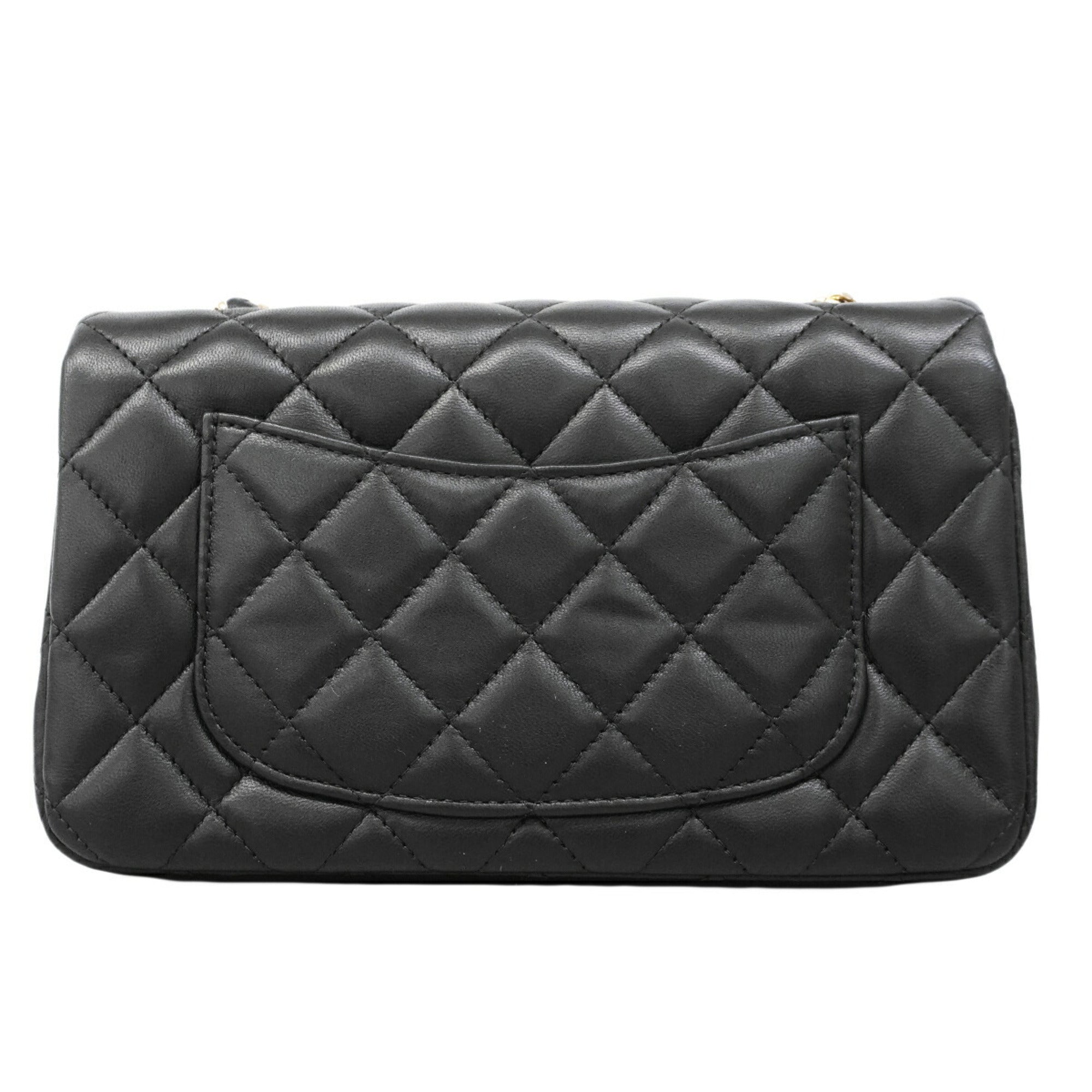 Chanel Black Leather Shoulder Bag (Pre-Owned)