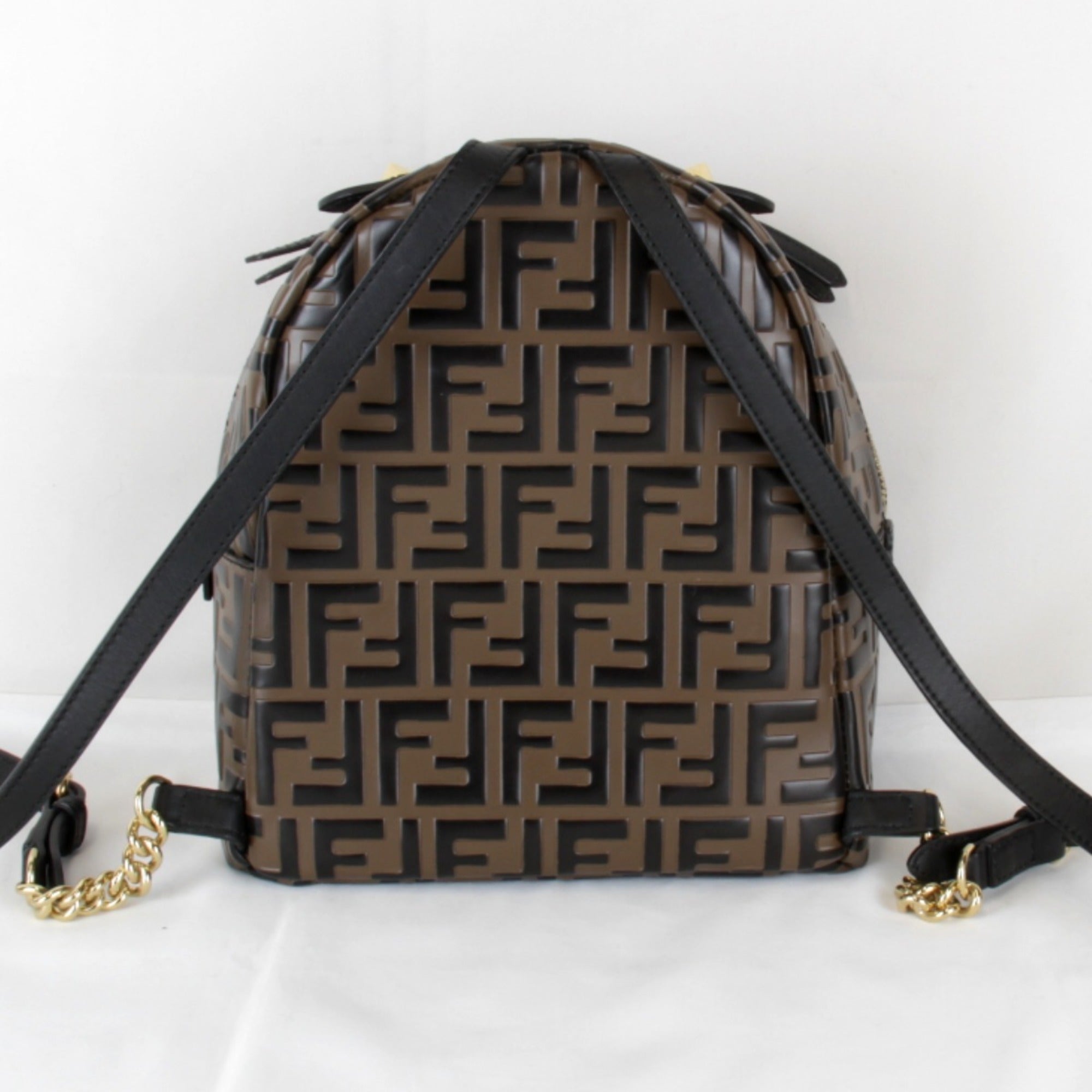 Fendi Zucca Brown Pvc Leather Backpack (Pre-Owned)