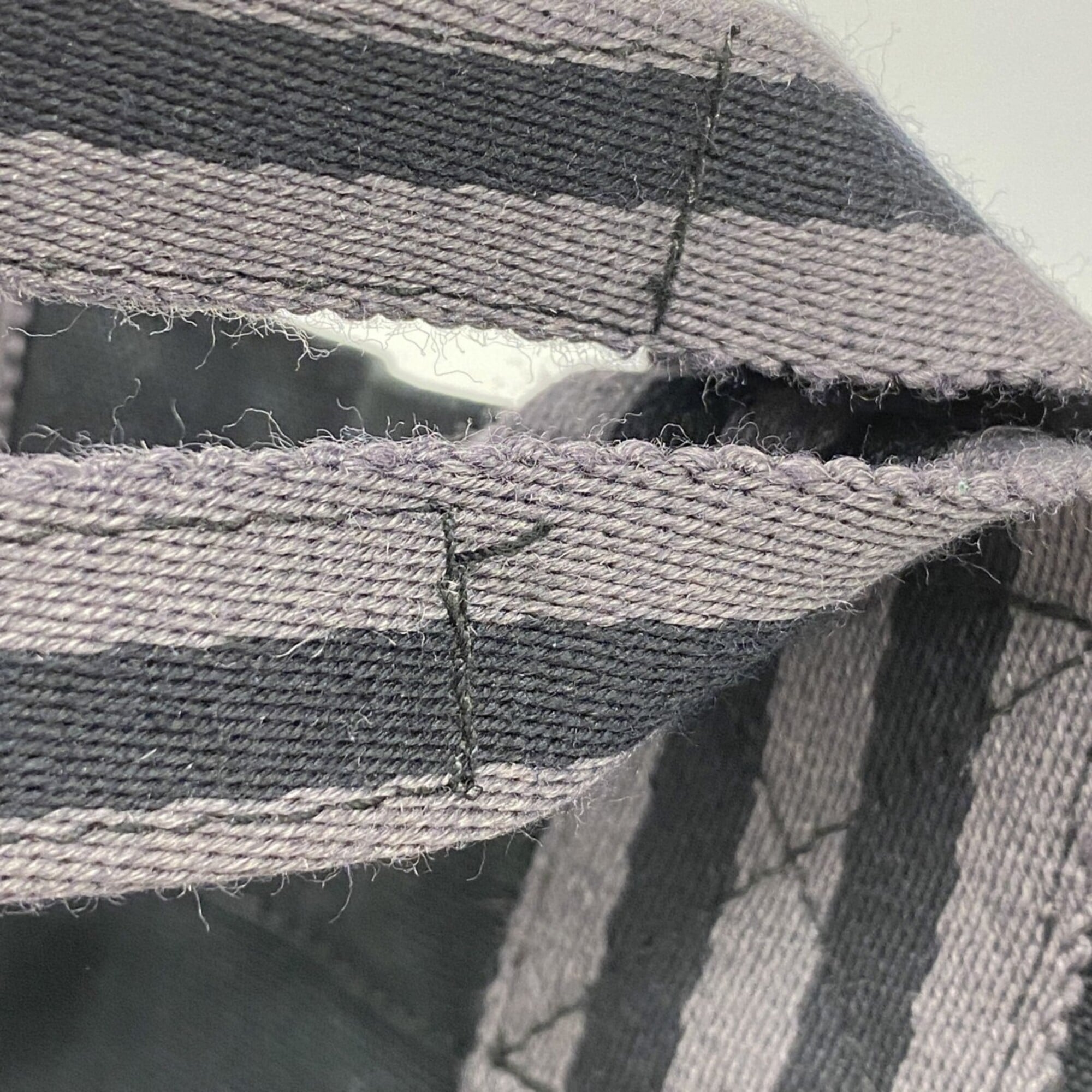 Hermes Black Canvas Tote Bag (Pre-Owned)