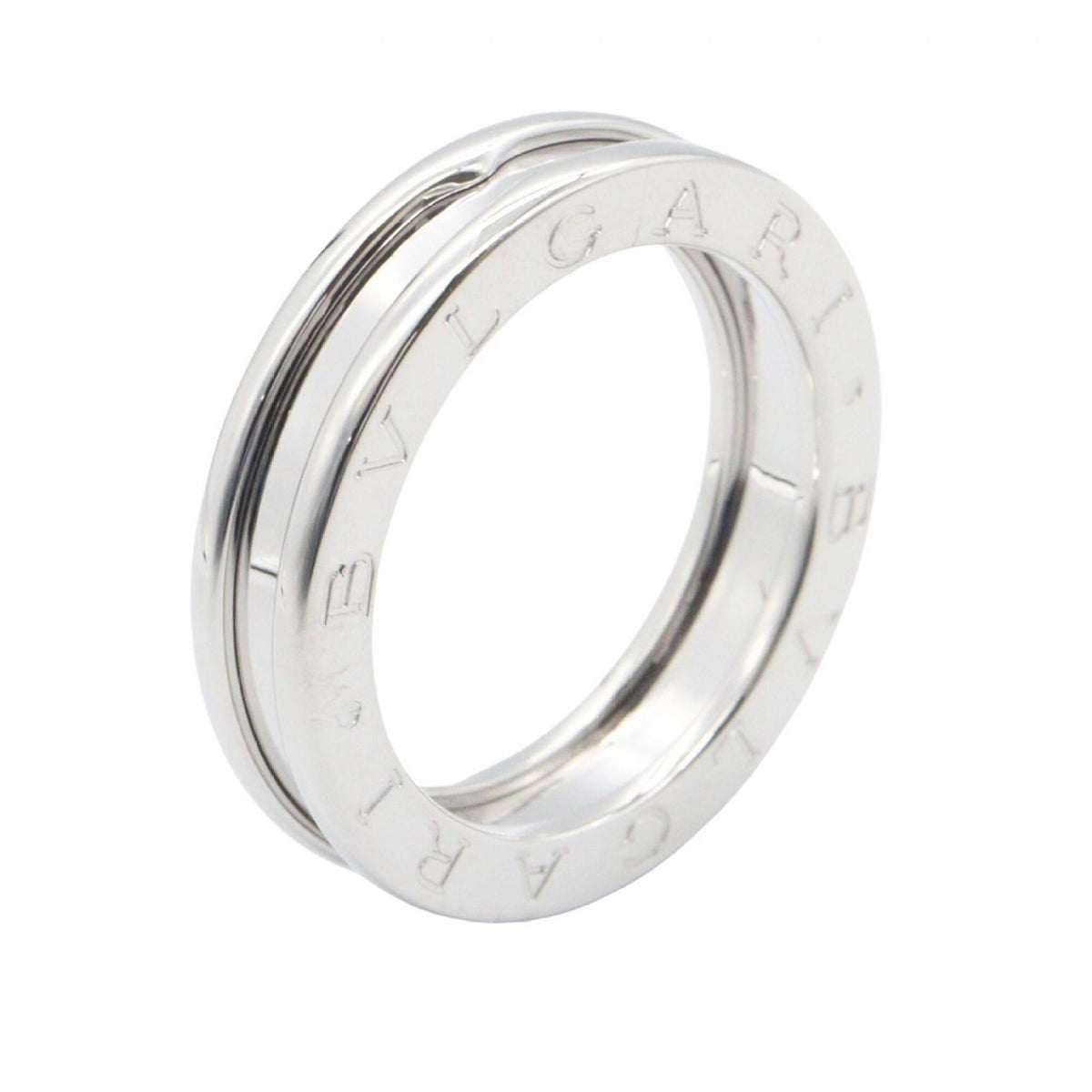 Bvlgari Silver White Gold (18K) Band Ring (Pre-Owned)