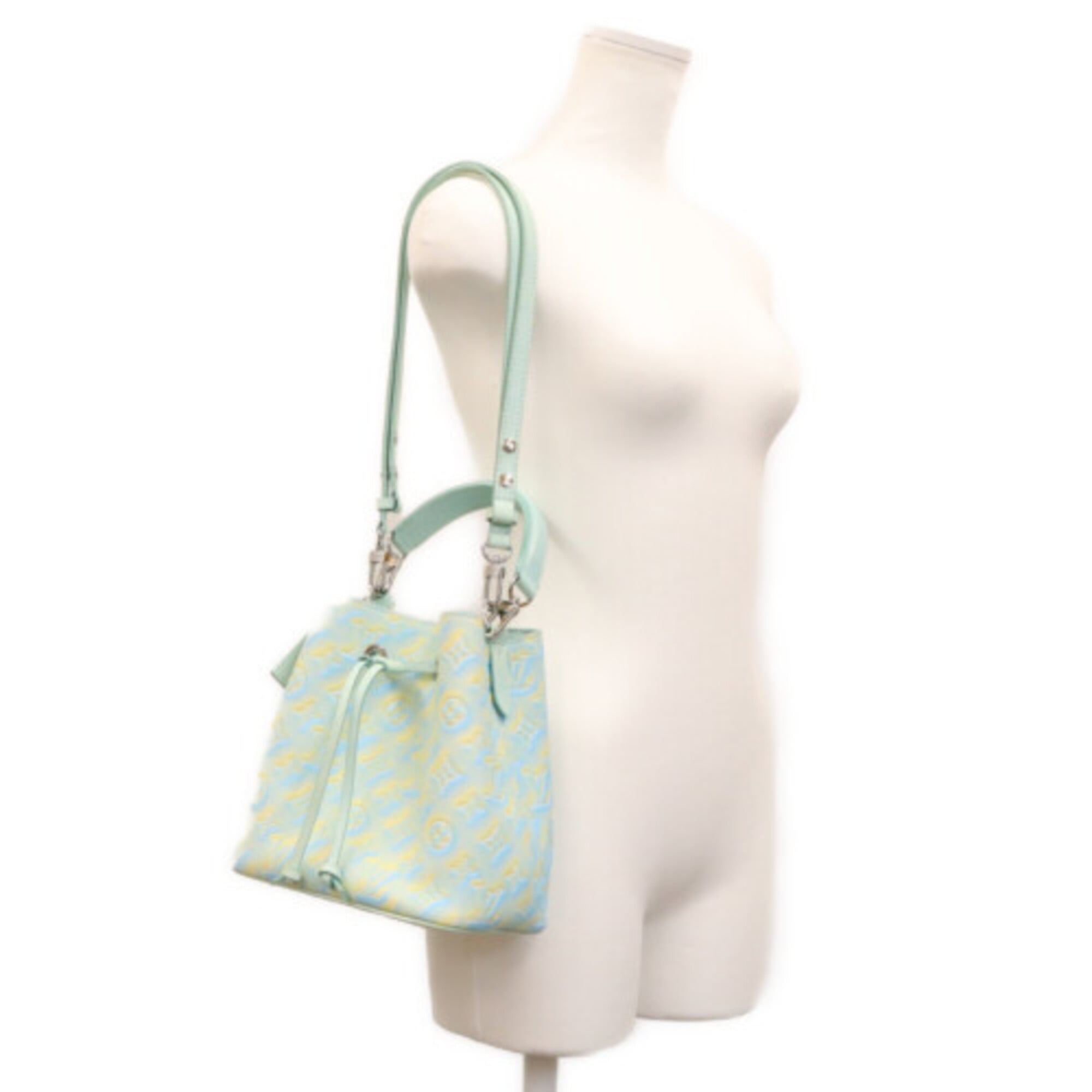 Louis Vuitton Blue Yellow Monogram Empreinte Shoulder Bag (Pre-Owned)