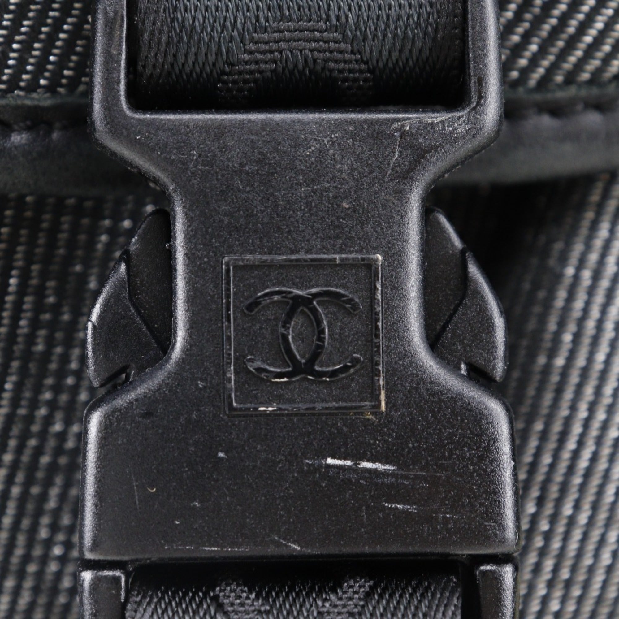 Chanel Black Canvas Backpack (Pre-Owned)