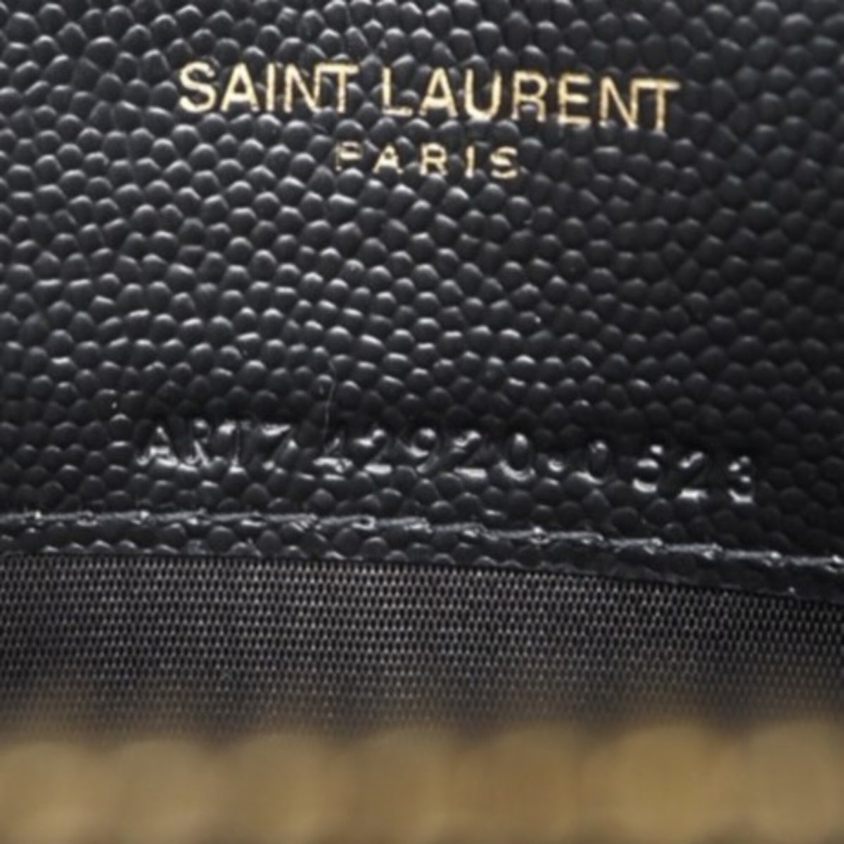 Yves Saint Laurent Black Leather Chain/Shoulder Wallet (Pre-Owned)