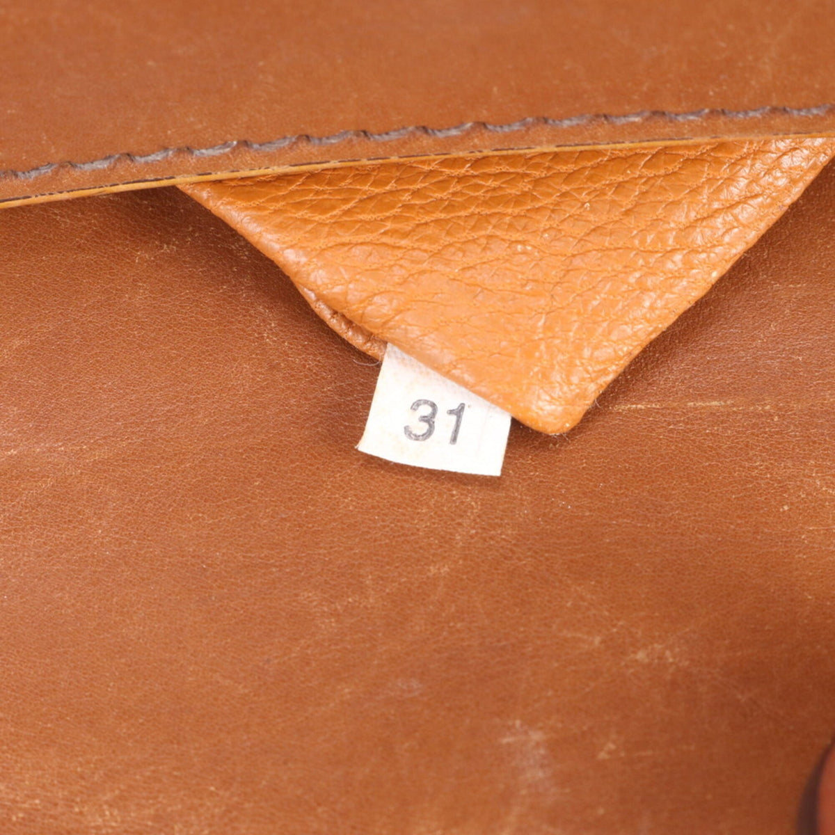 Prada Brown Leather Handbag Shoulder Bag Tote Bag (Pre-Owned)