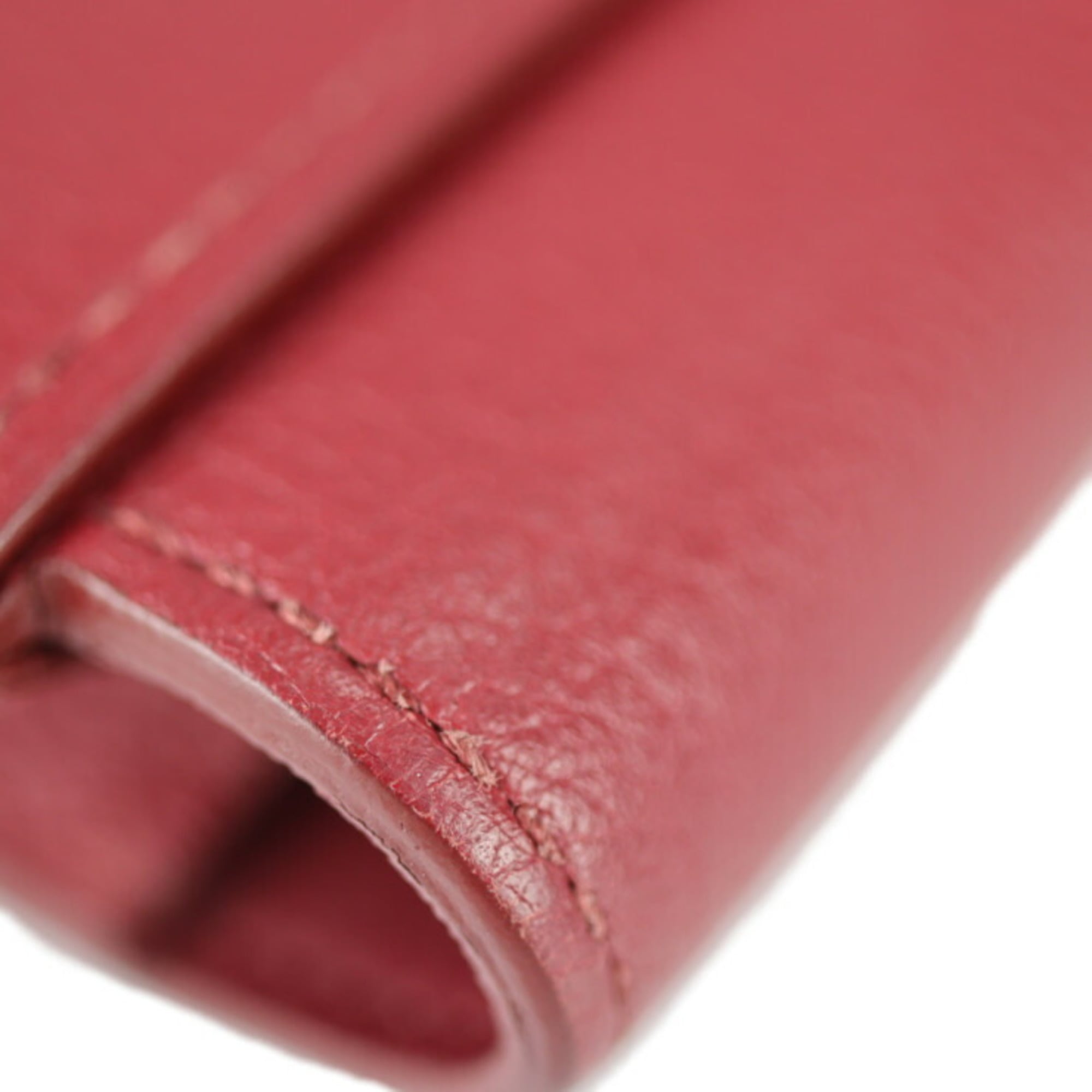 Hermes Red Color Rouge Grenat Wallet (Bi-Fold) (Pre-Owned)
