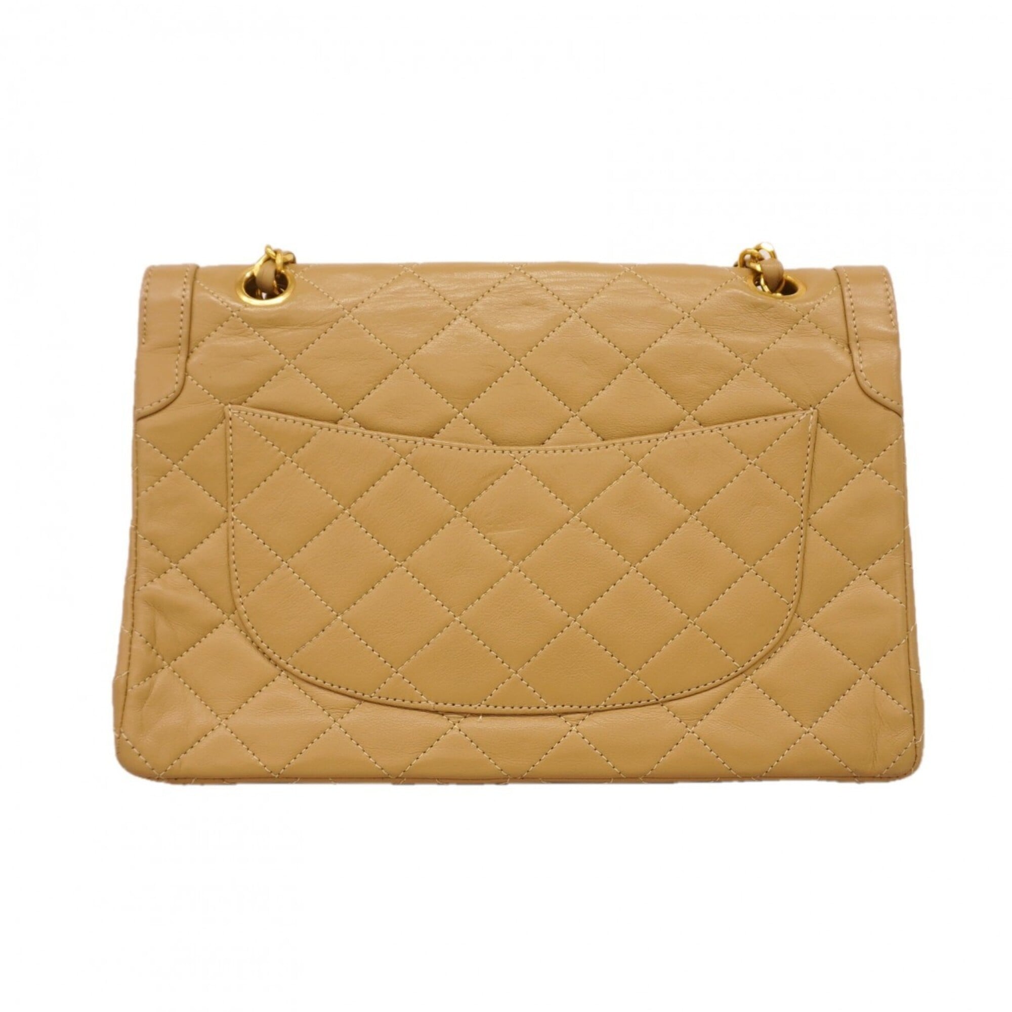 Chanel Beige Leather Shoulder Bag (Pre-Owned)
