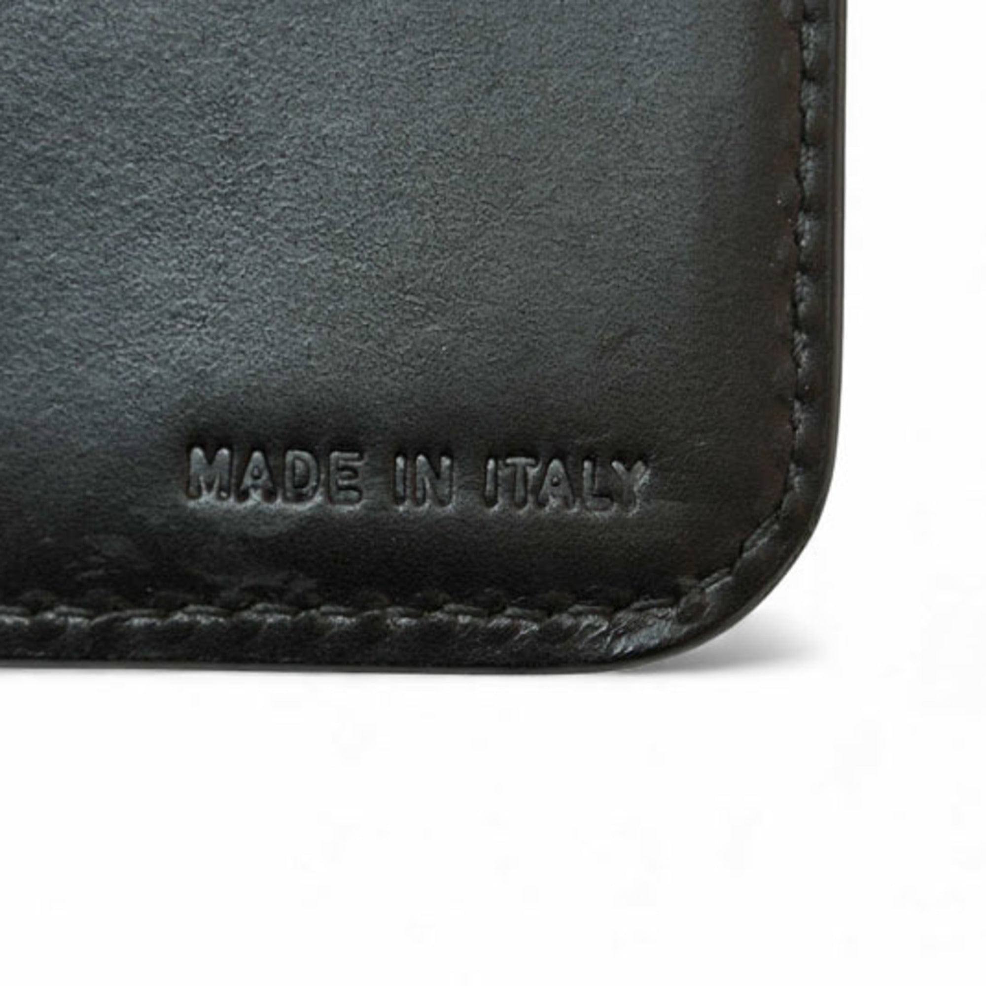 Prada Beige Black Canvas Wallet (Tri-Fold) (Pre-Owned)