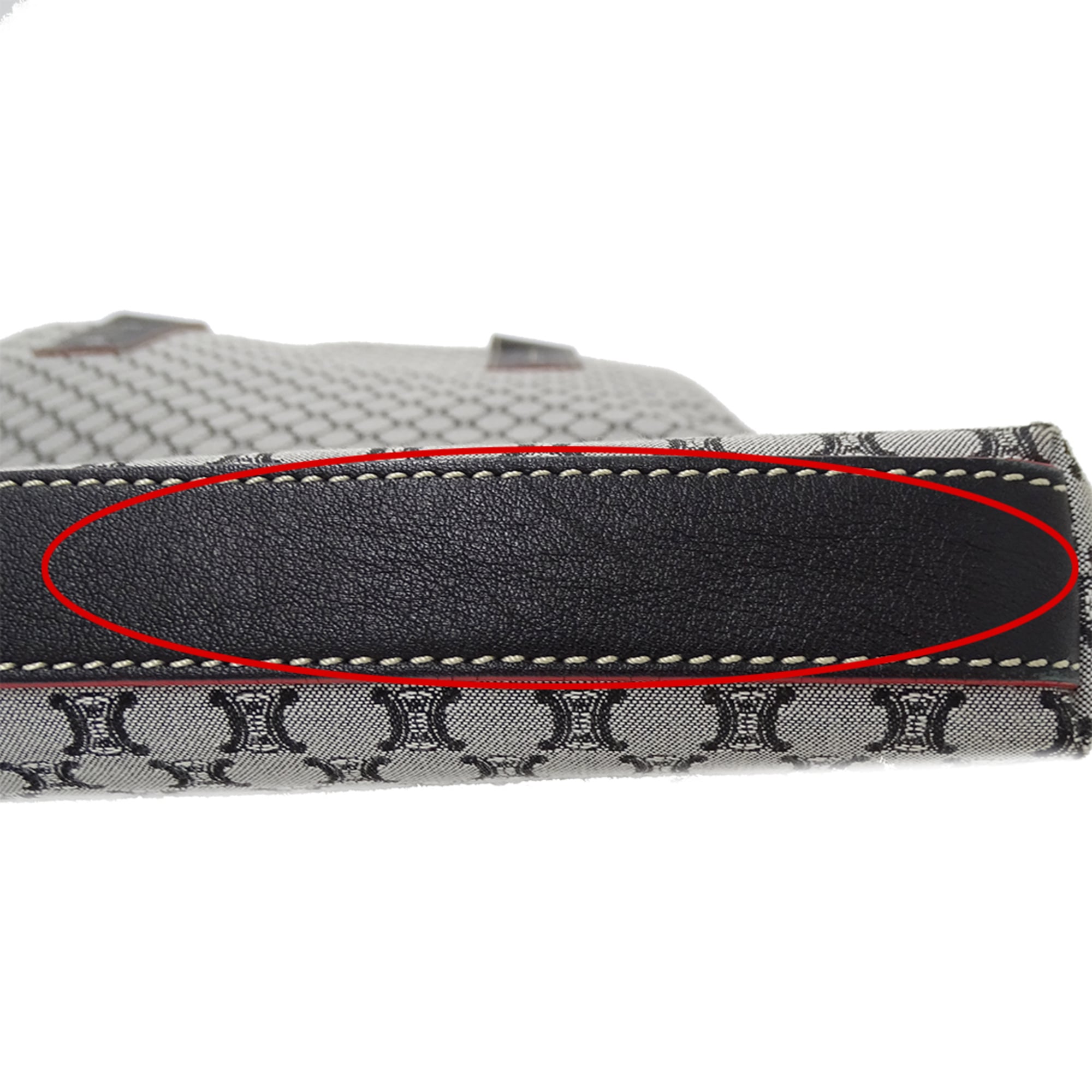 Celine Black Canvas Handbag Tote Bag (Pre-Owned)