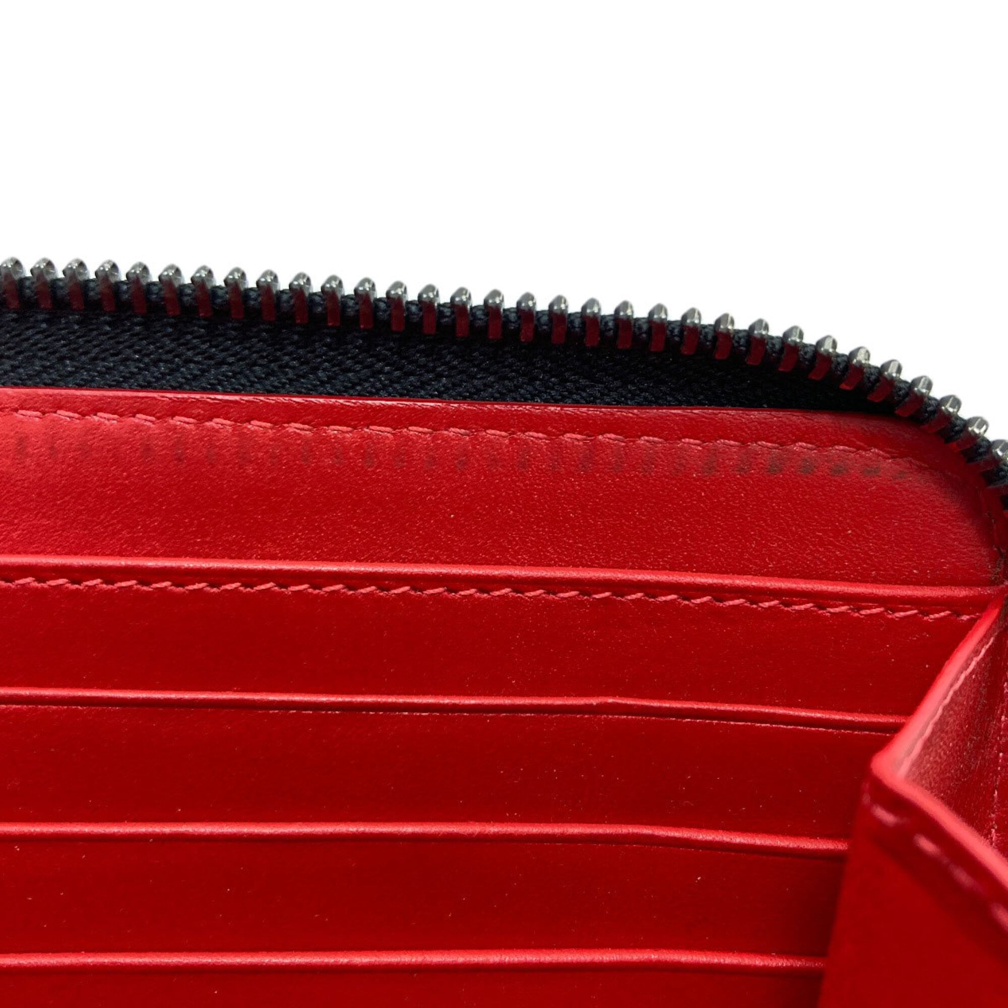Christian Louboutin Black Leather Long Wallet (Bi-Fold) (Pre-Owned)