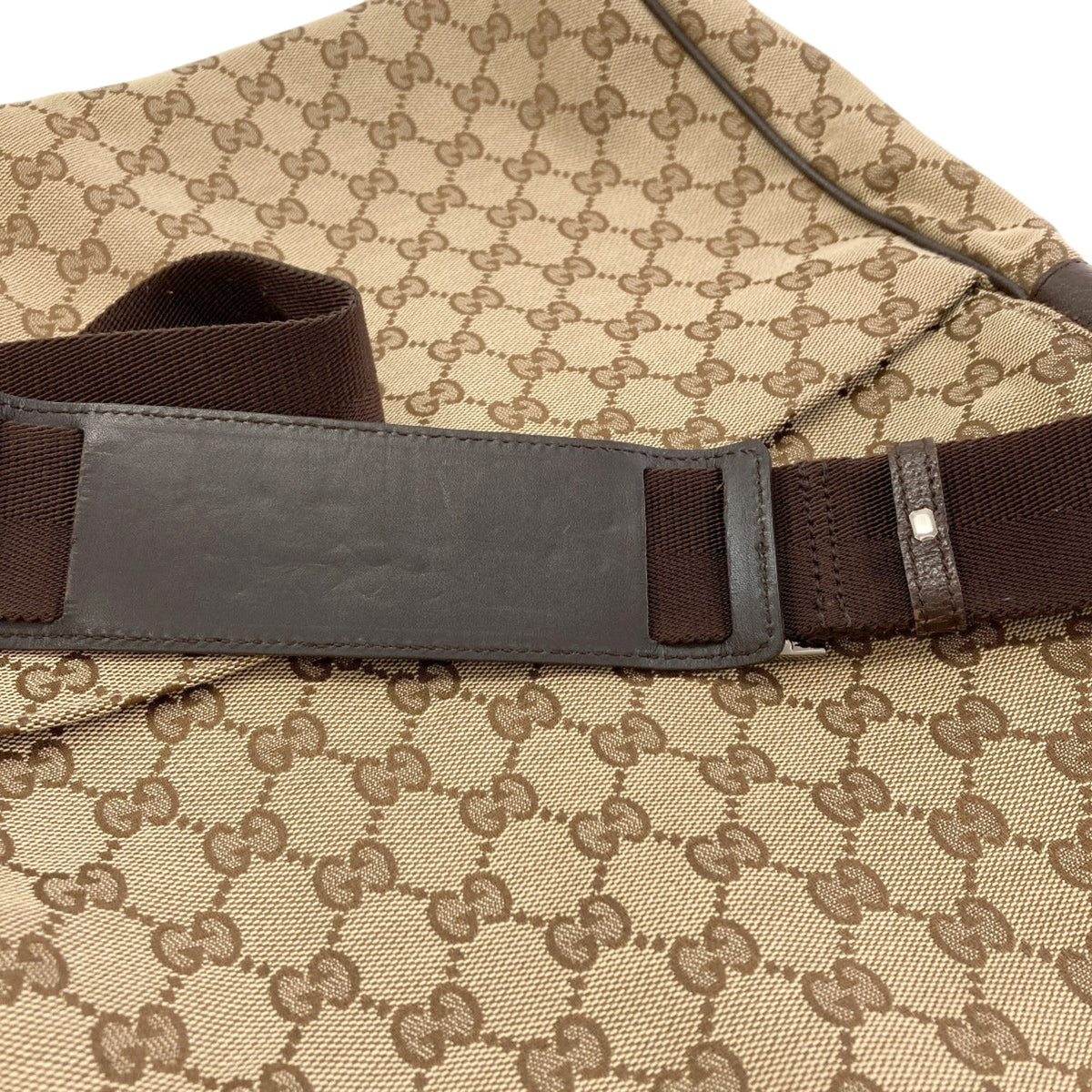 Gucci Brown Canvas Shoulder Bag (Pre-Owned)