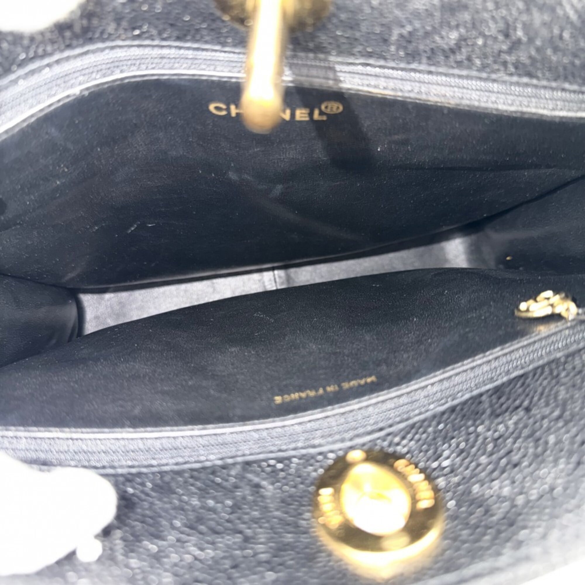 Chanel Black Handbag Tote Bag (Pre-Owned)