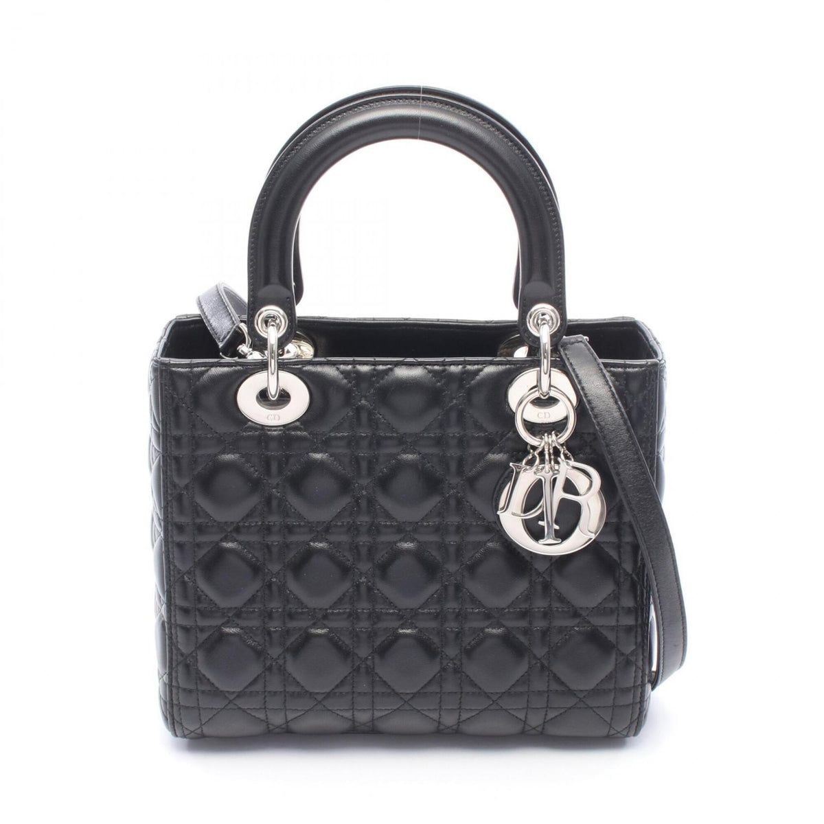 Christian Dior Black Leather Handbag (Pre-Owned)