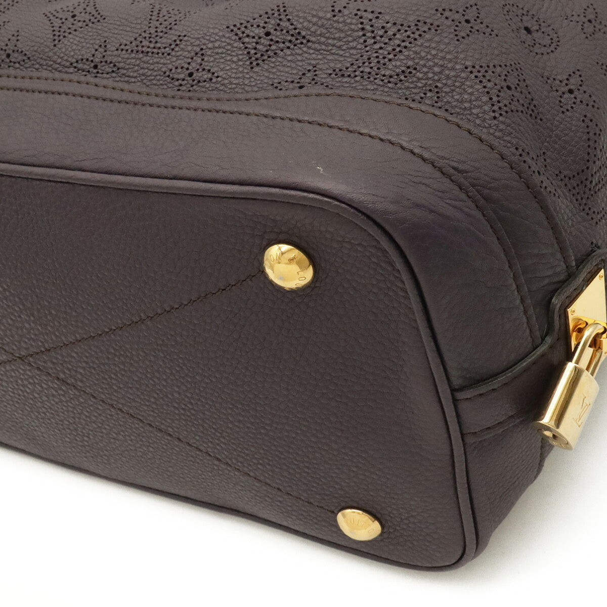Louis Vuitton Purple Mahina Leather Handbag Shoulder Bag Tote Bag (Pre-Owned)