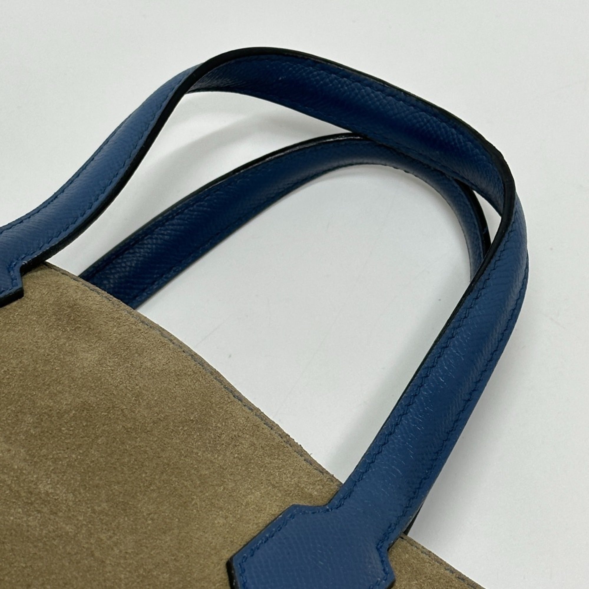 Hermes Blue Agate Epsom Leather Handbag Shoulder Bag Tote Bag (Pre-Owned)