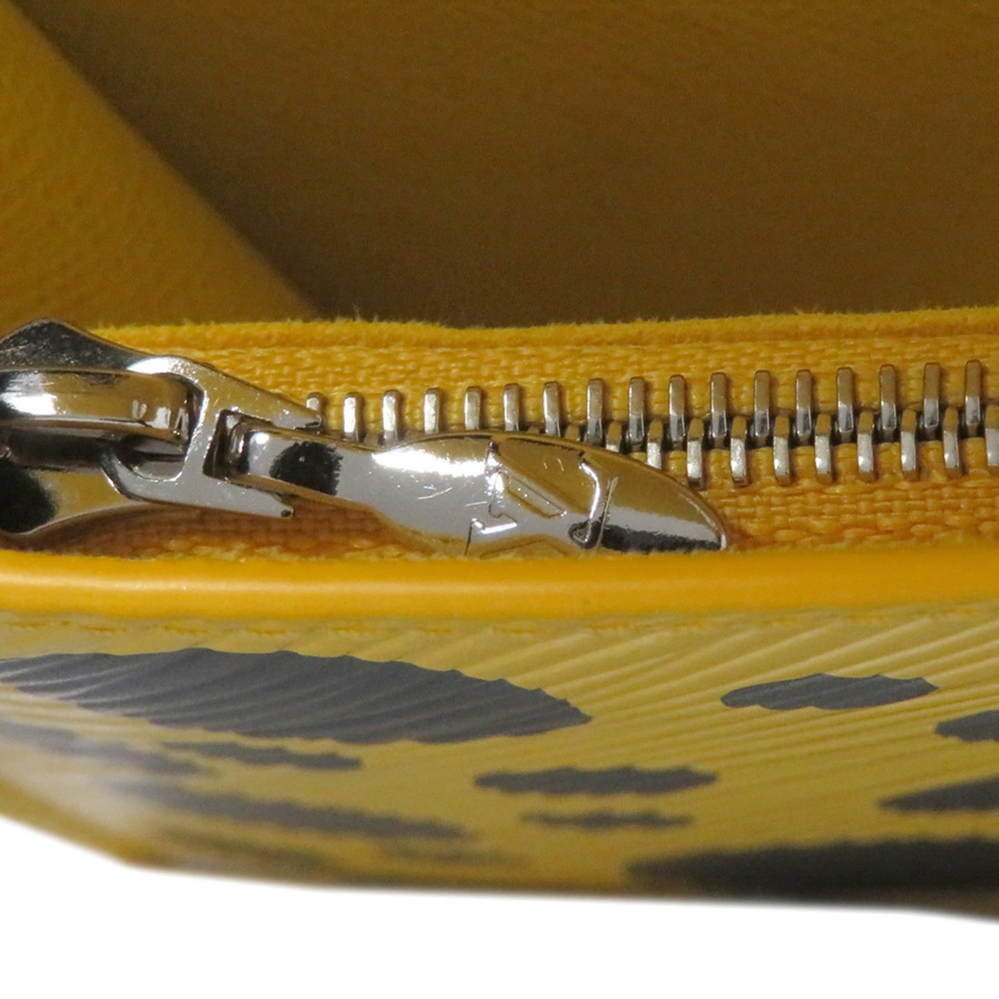 Louis Vuitton Noir Yellow Epi Leather Chain/Shoulder Wallet (Pre-Owned)