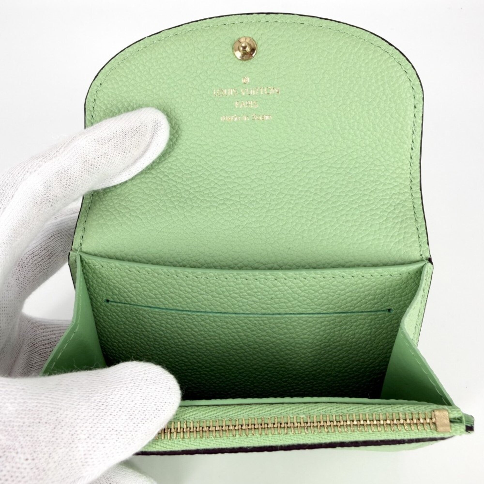 Louis Vuitton Green Monogram Empreinte Wallet (Bi-Fold) (Pre-Owned)