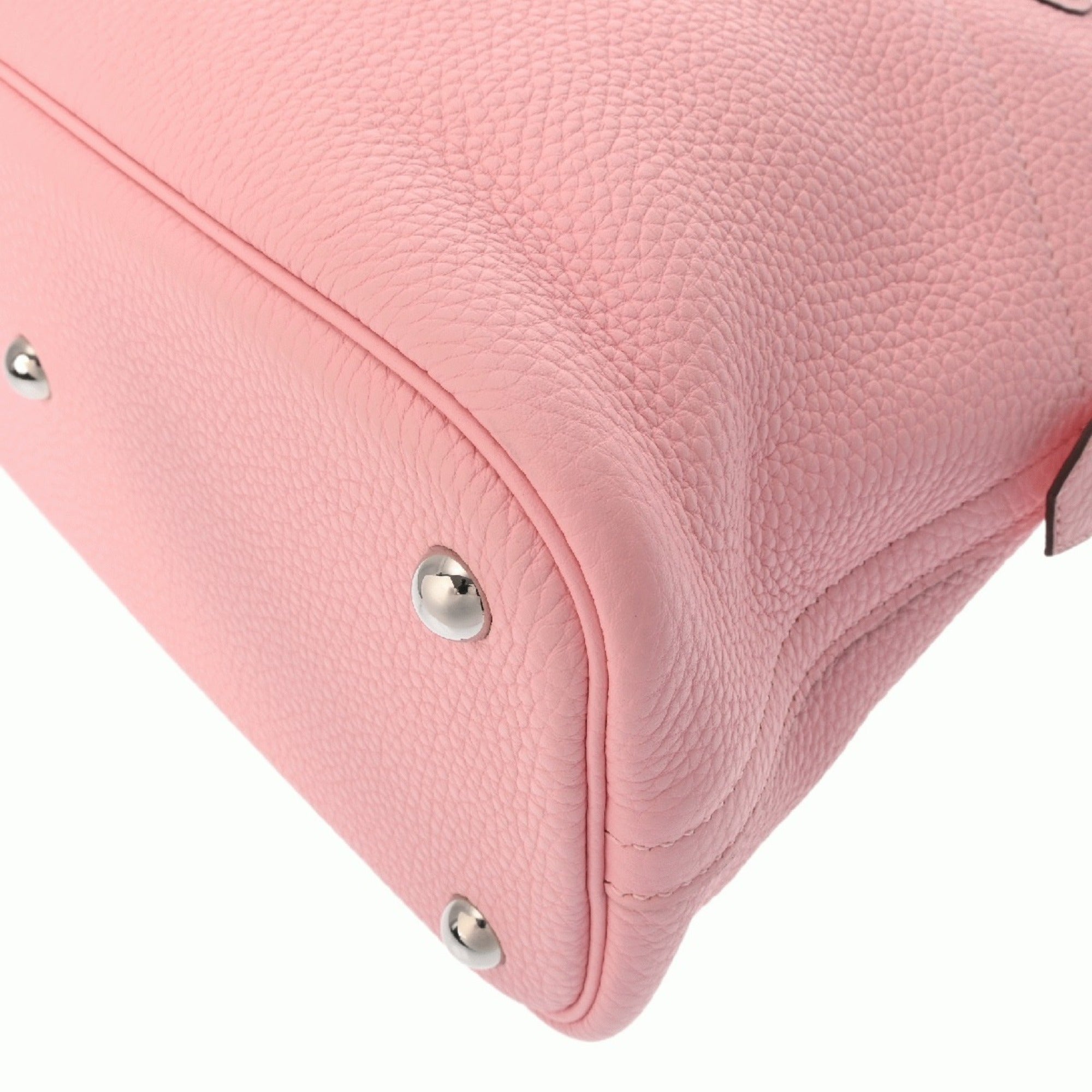 Hermes Bolide Rose Sakura Taurillon Clemence Leather Handbag (Pre-Owned)