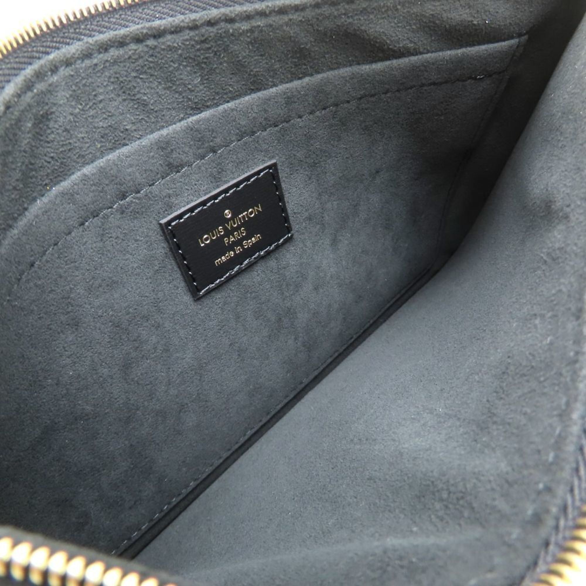 Louis Vuitton Black Monogram Multi-Color Monogram Canvas Leather Tote Bag (Pre-Owned)