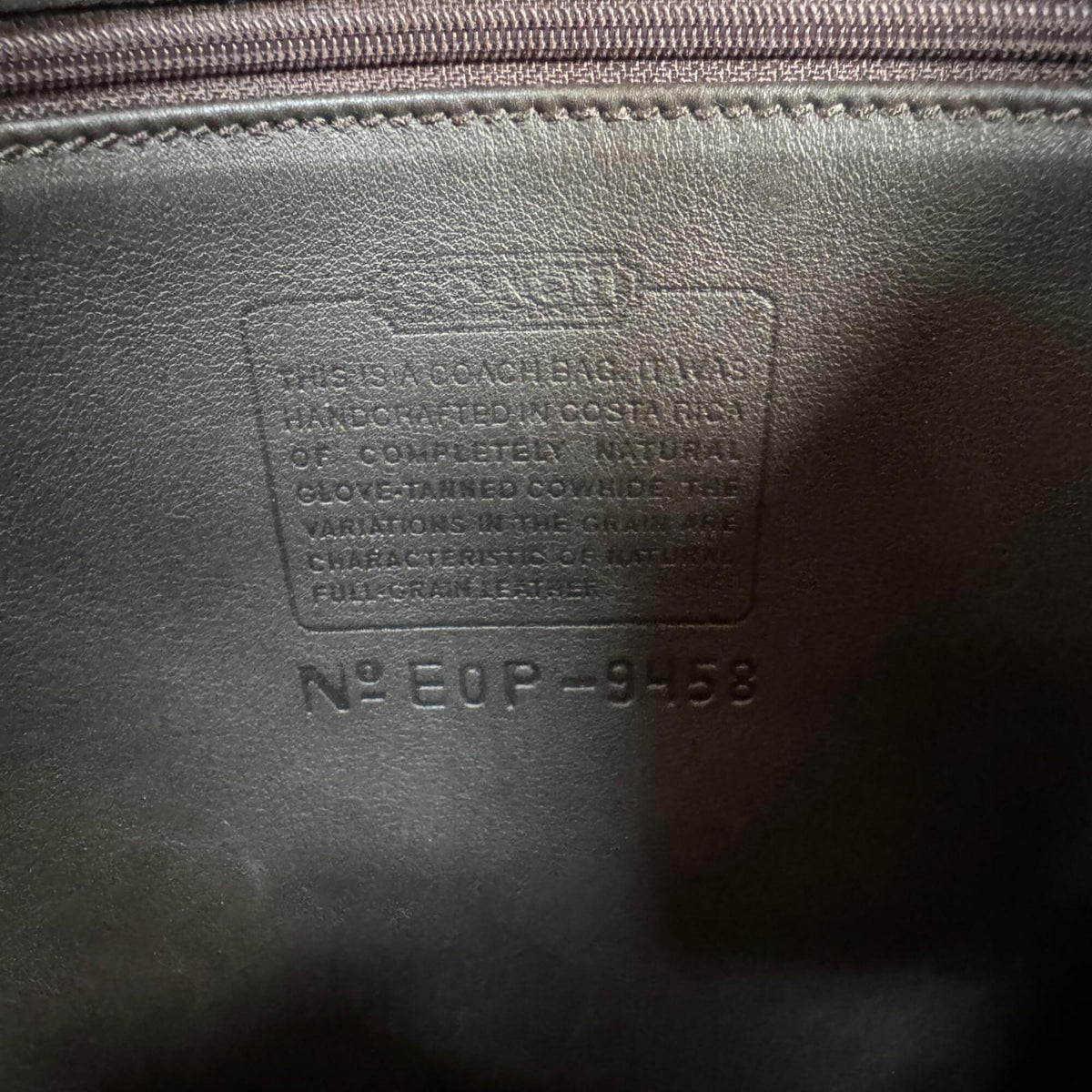 Coach Dark Brown Leather Shoulder Bag (Pre-Owned)