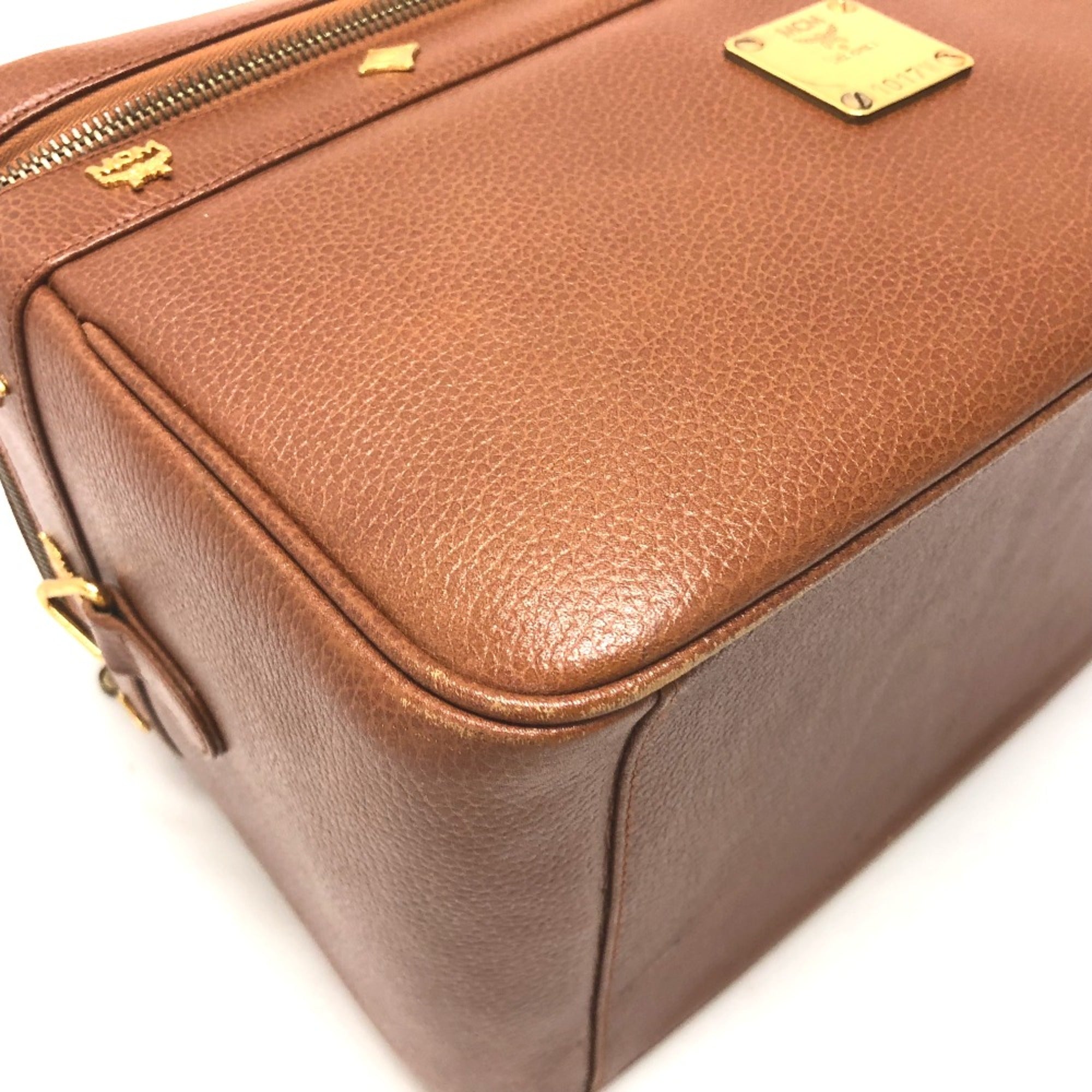 Mcm Brown Leather Handbag (Pre-Owned)