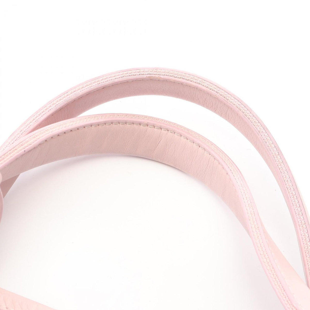 Balenciaga Ivory Pink Canvas Leather Handbag Pouch (Pre-Owned)
