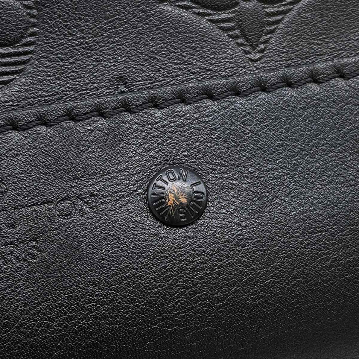 Louis Vuitton Black Monogram Noir Monogram Shadow Handbag Sling Bag (Pre-Owned)