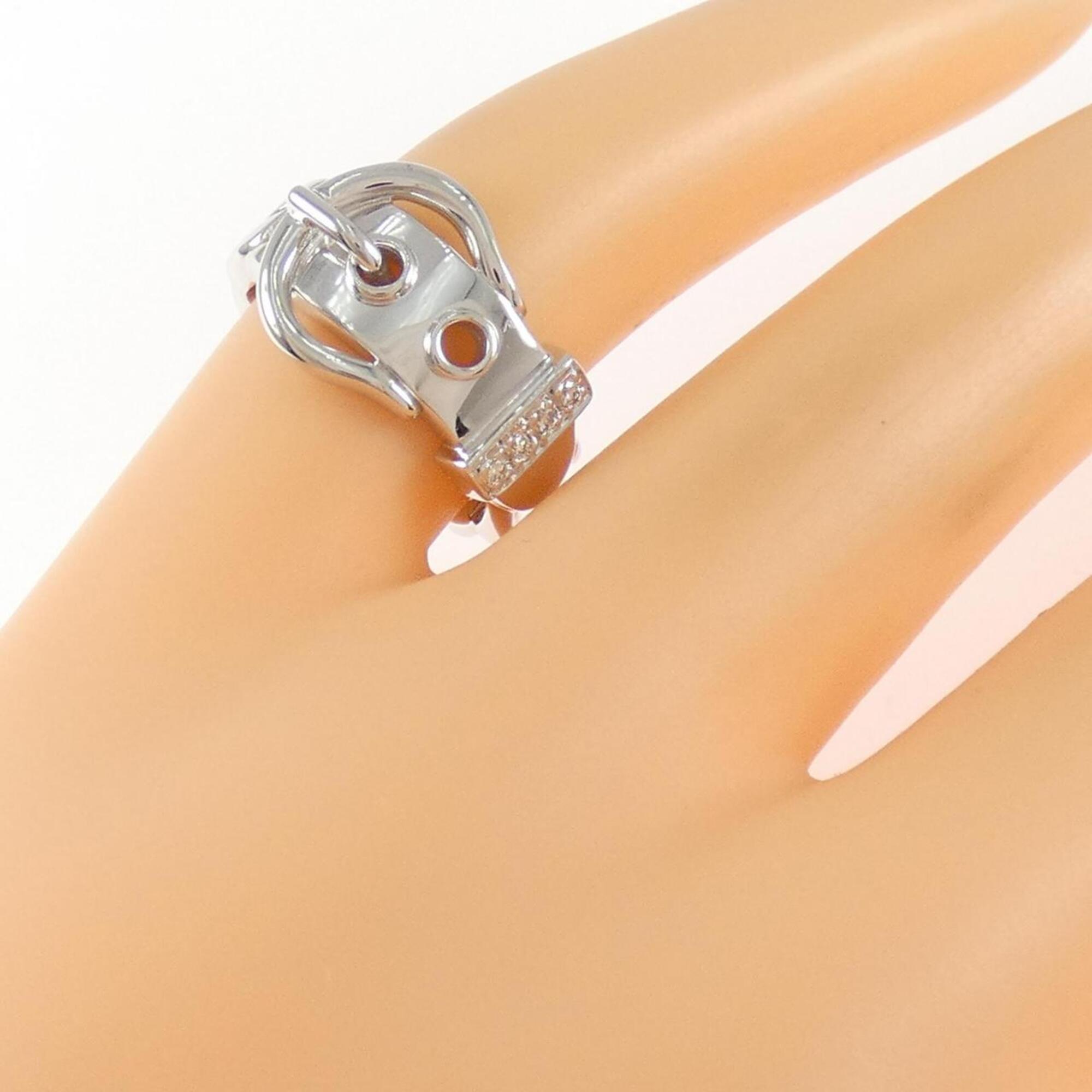 Hermes White Gold (18K) Band Ring (Pre-Owned)