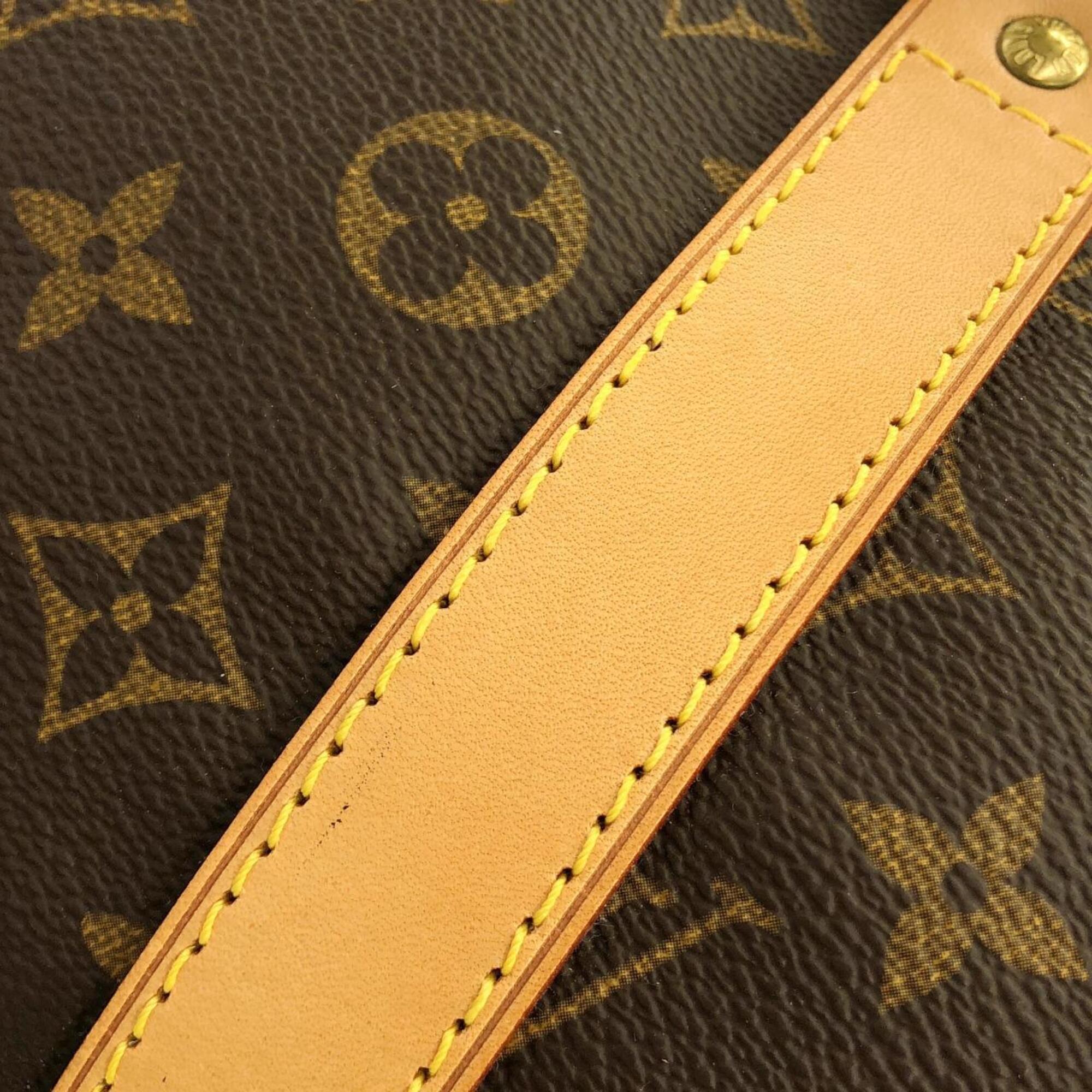 Louis Vuitton Marron Coated Canvas Boston Bag (Pre-Owned)