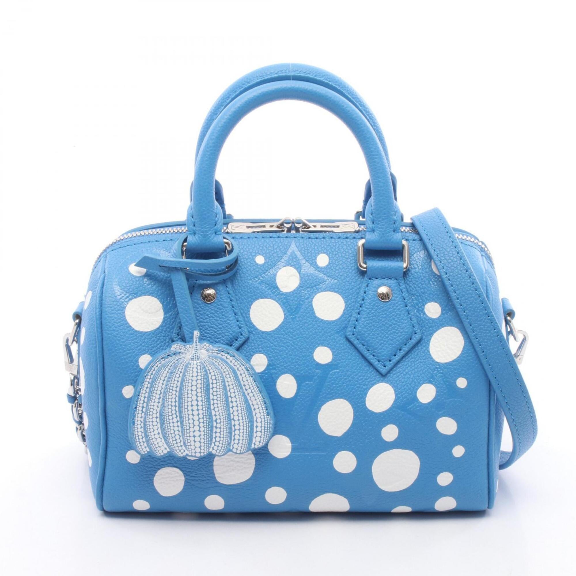 Louis Vuitton Blue White Leather Handbag (Pre-Owned)
