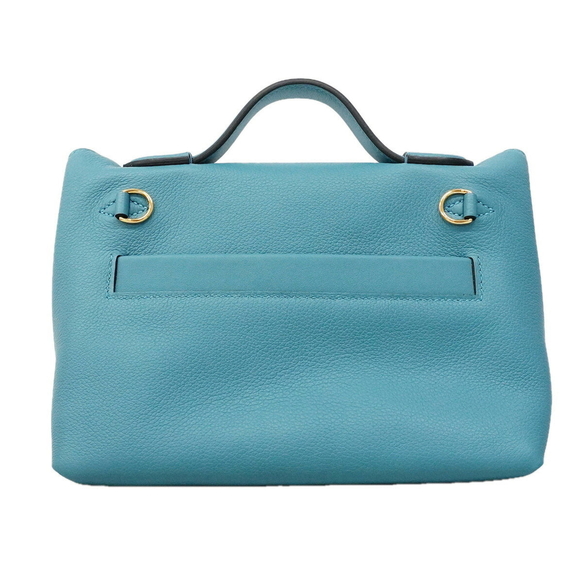 Hermes Blue Swift Leather Handbag (Pre-Owned)