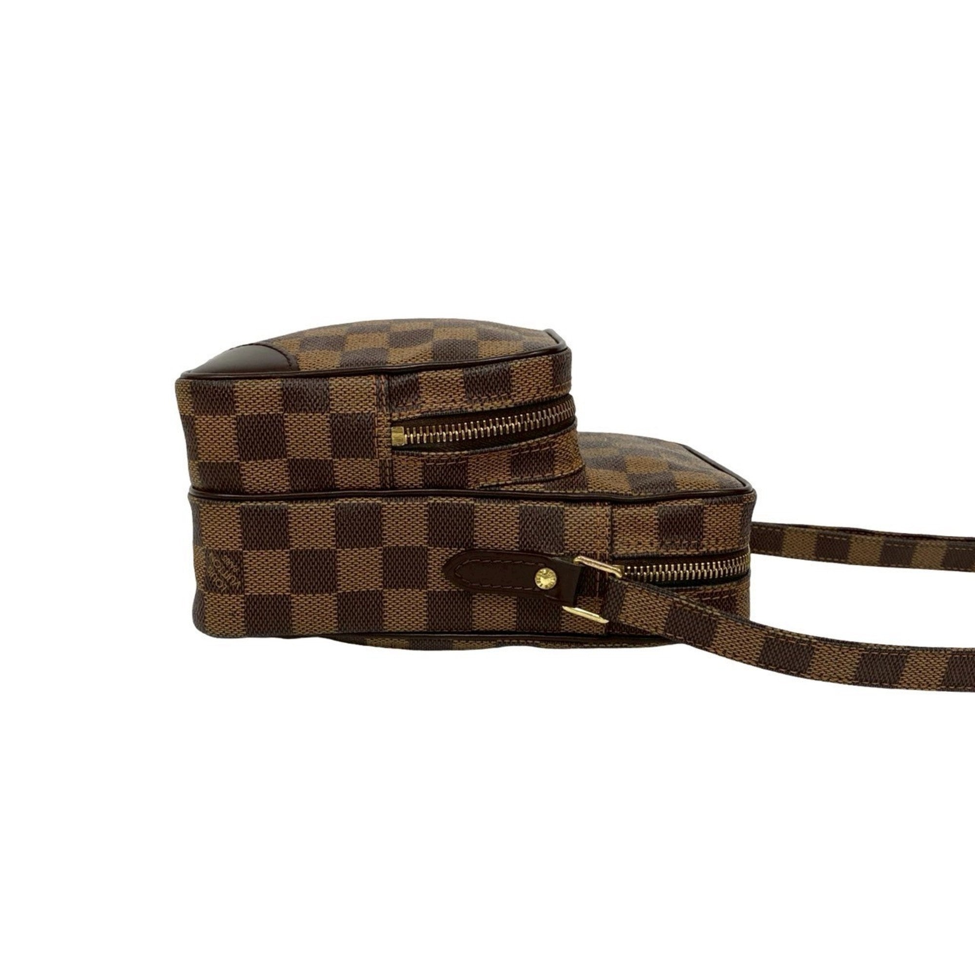 Louis Vuitton Brown Leather Pvc Pochette Shoulder Bag (Pre-Owned)