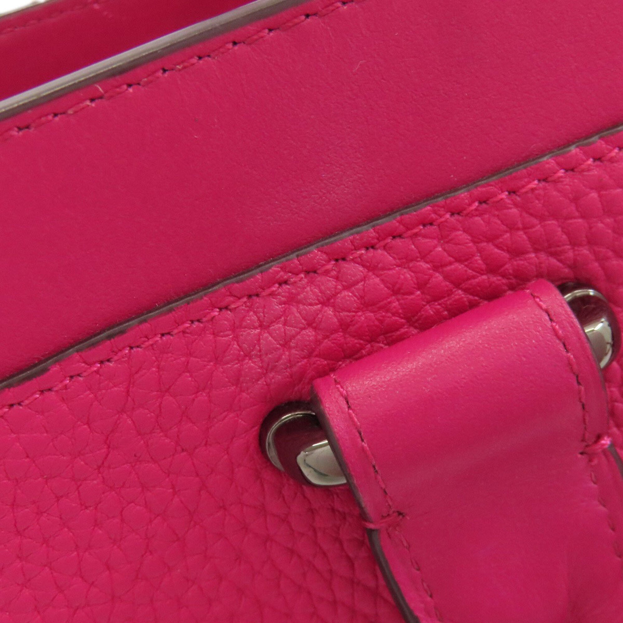 Coach Pink Leather Handbag (Pre-Owned)
