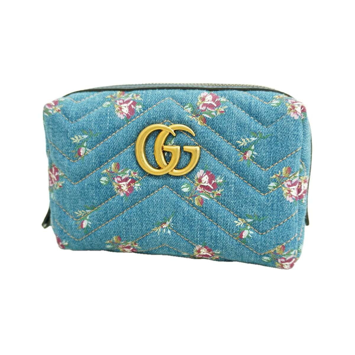 Gucci Navy Denim Pouch (Pre-Owned)