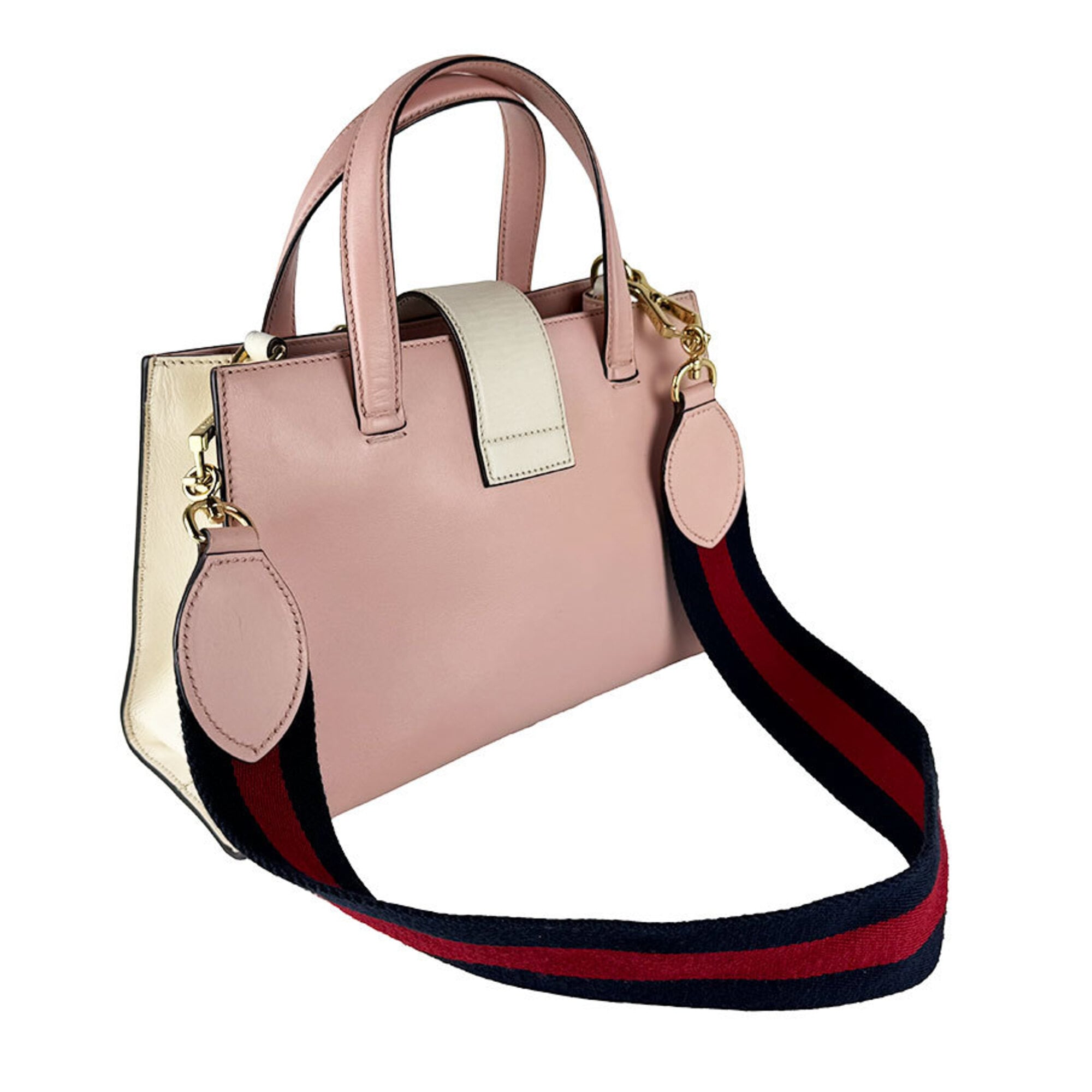 Gucci Ivory Pink Leather Handbag Shoulder Bag (Pre-Owned)