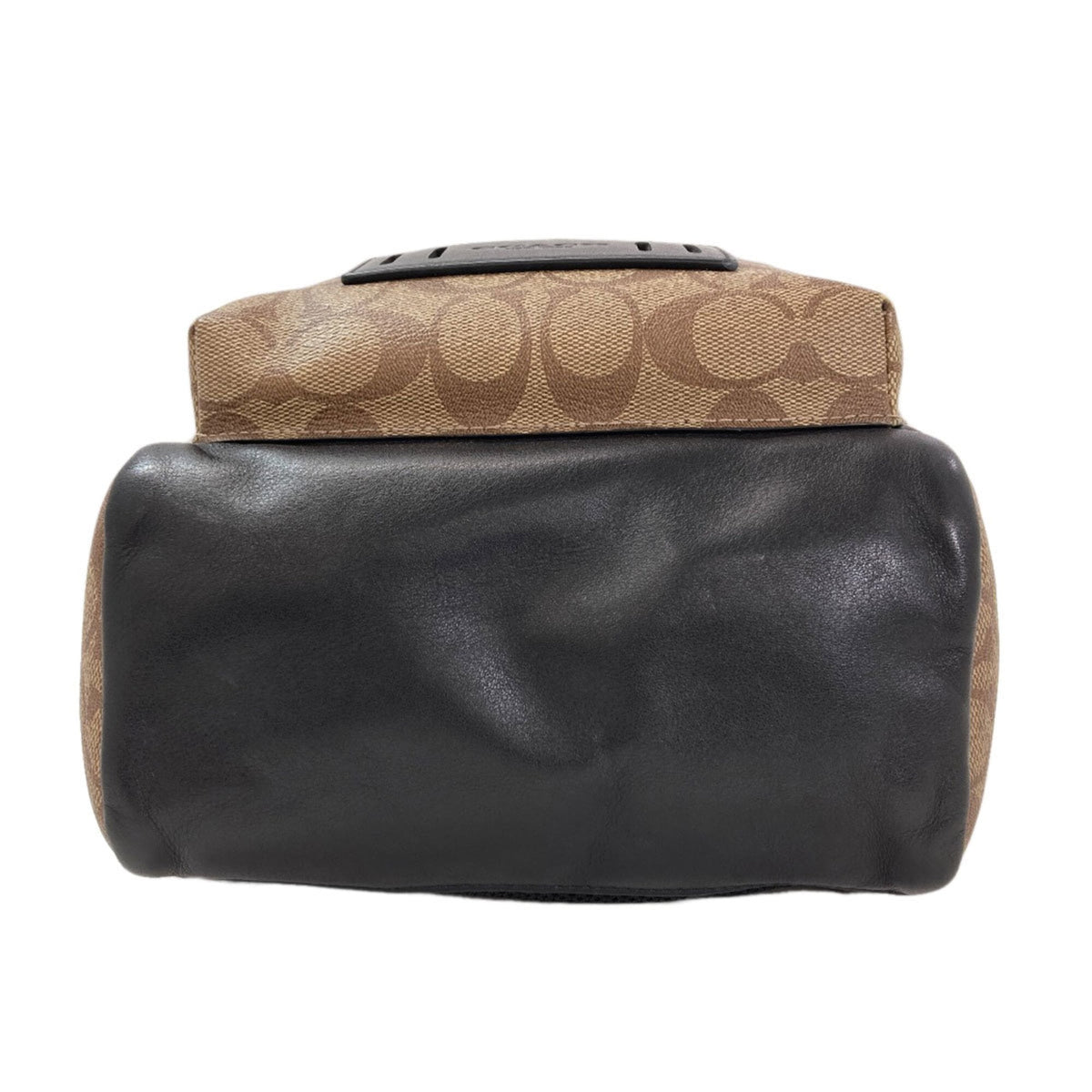 Coach Black Brown Signature Line Sling Bag (Pre-Owned)