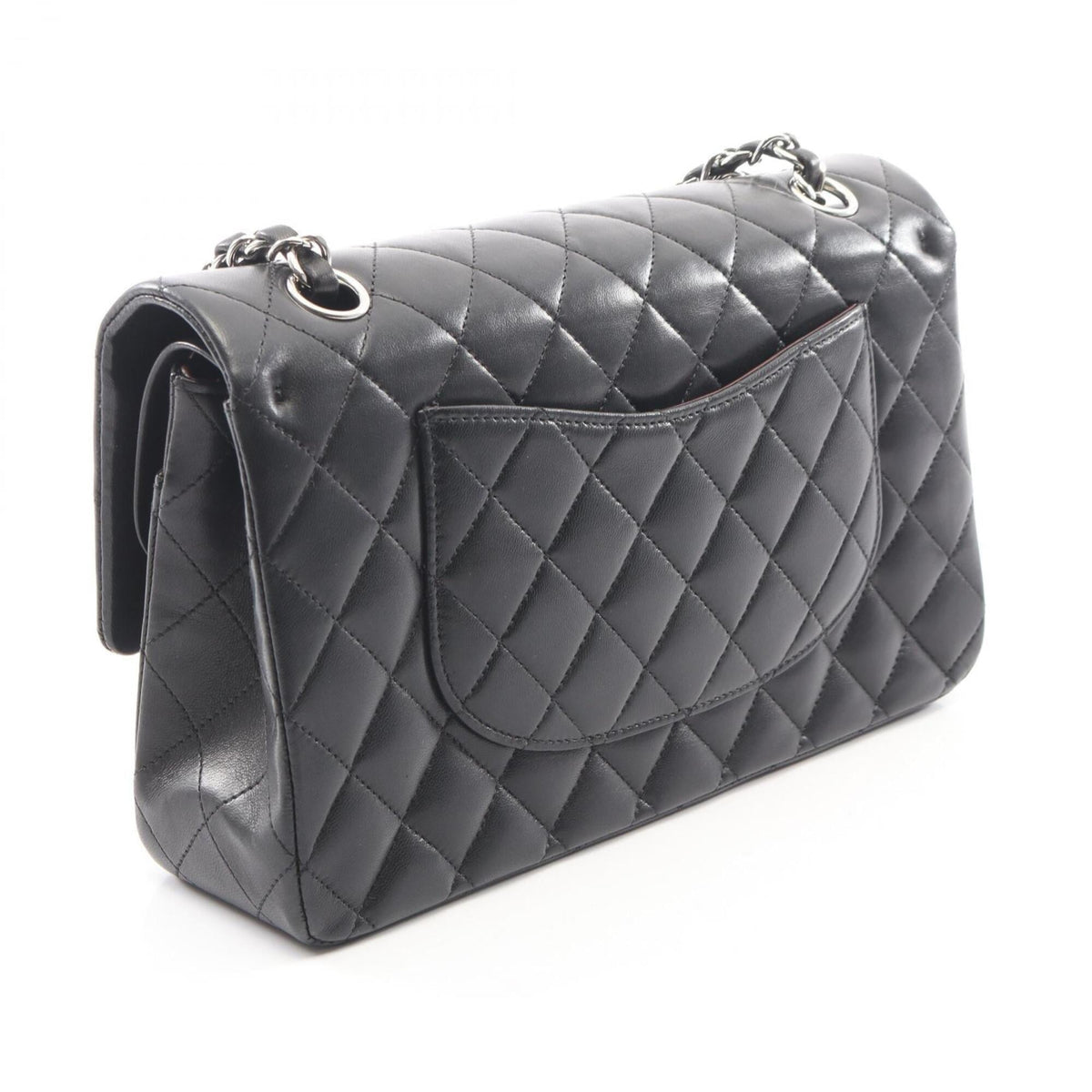Chanel Black Leather Handbag Shoulder Bag (Pre-Owned)