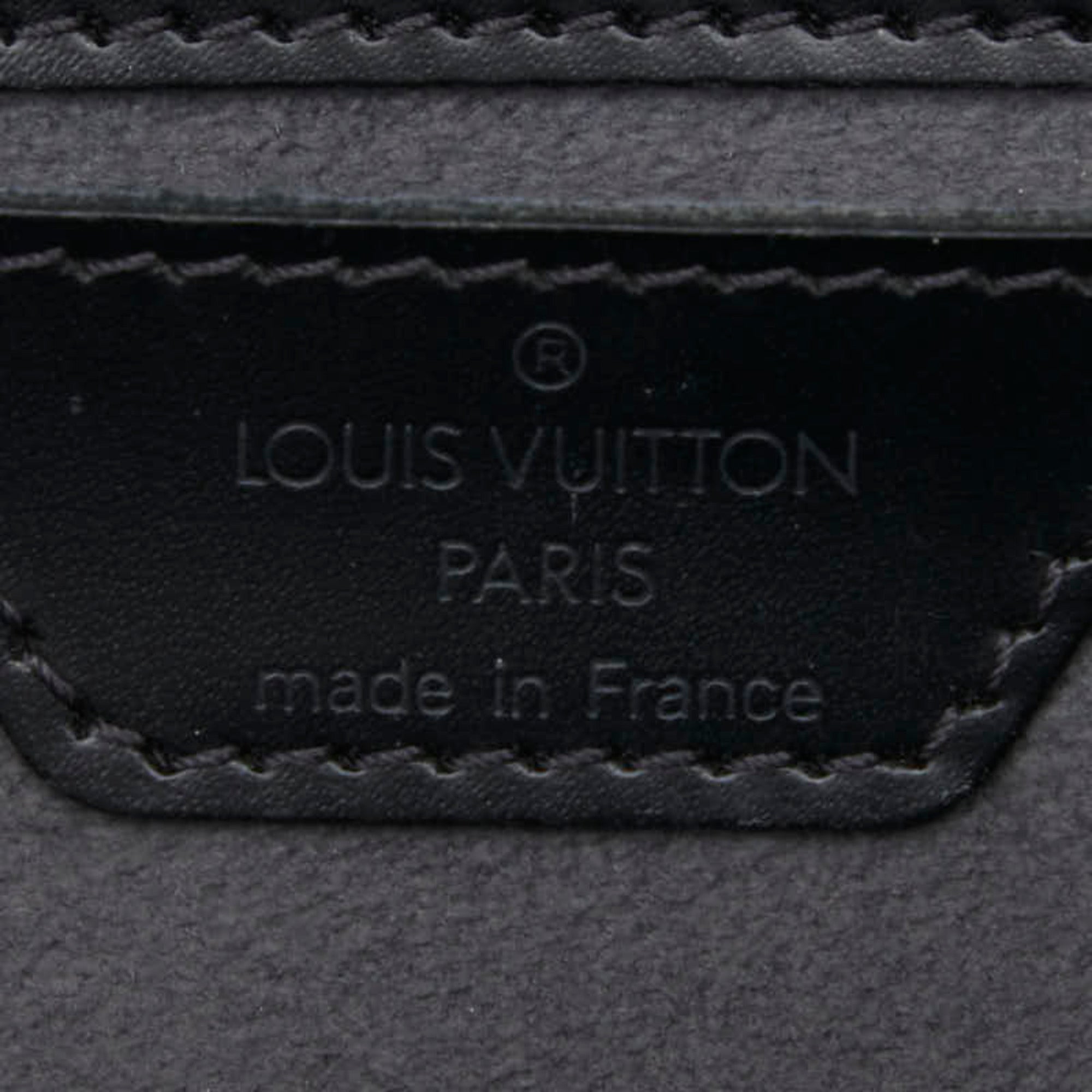 Louis Vuitton Black Noir Leather Handbag (Pre-Owned)
