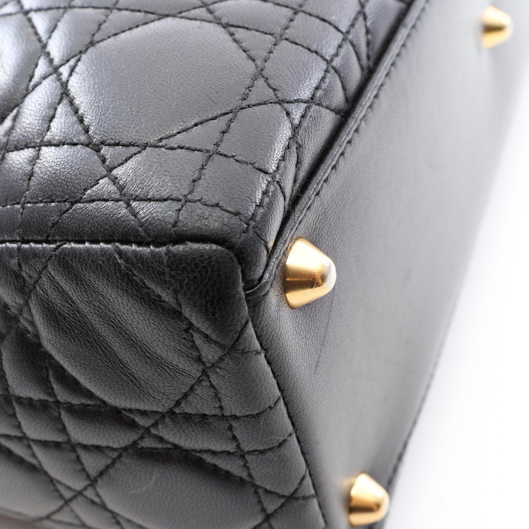 Christian Dior Black Leather Handbag (Pre-Owned)