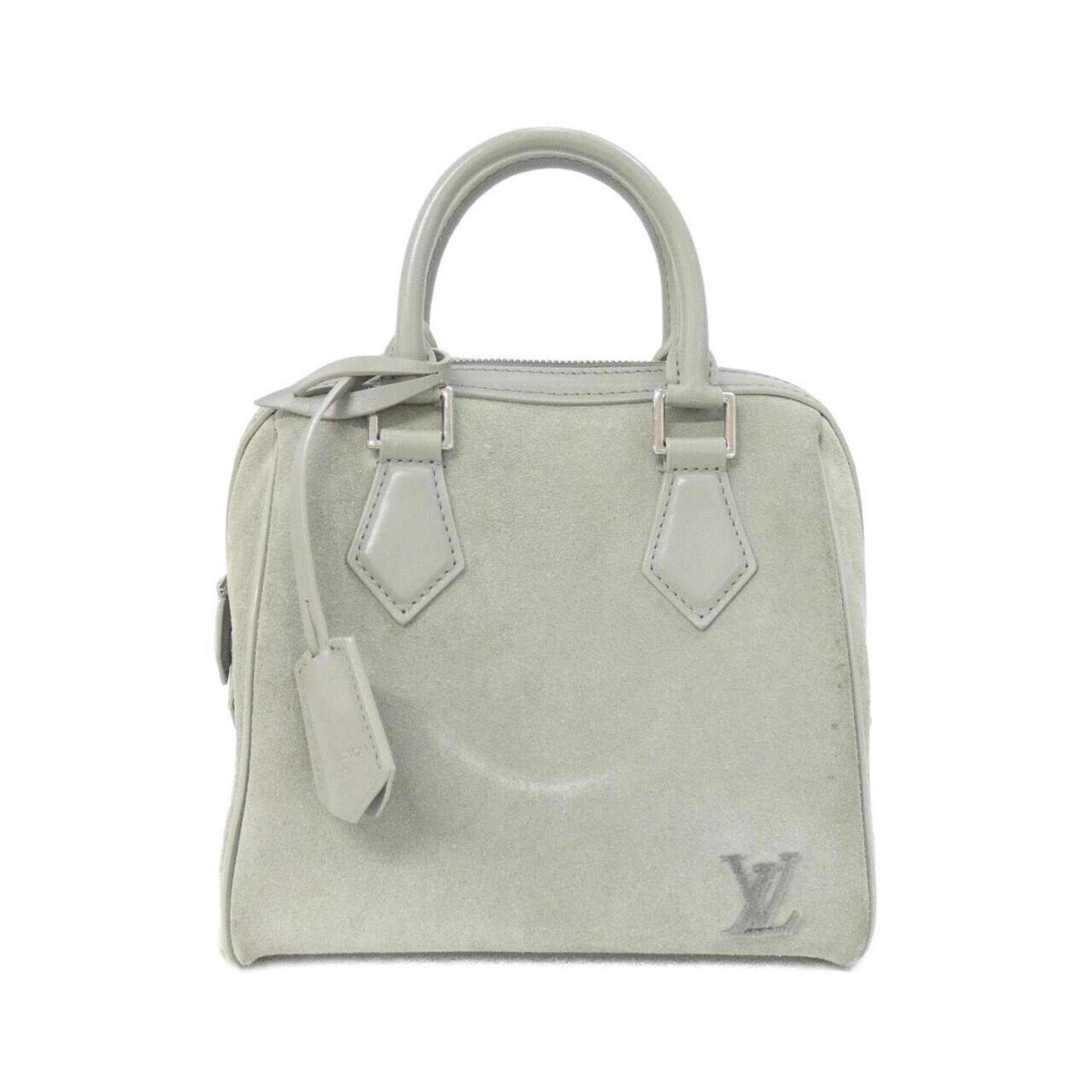 Louis Vuitton Gris Suede Boston Bag (Pre-Owned)