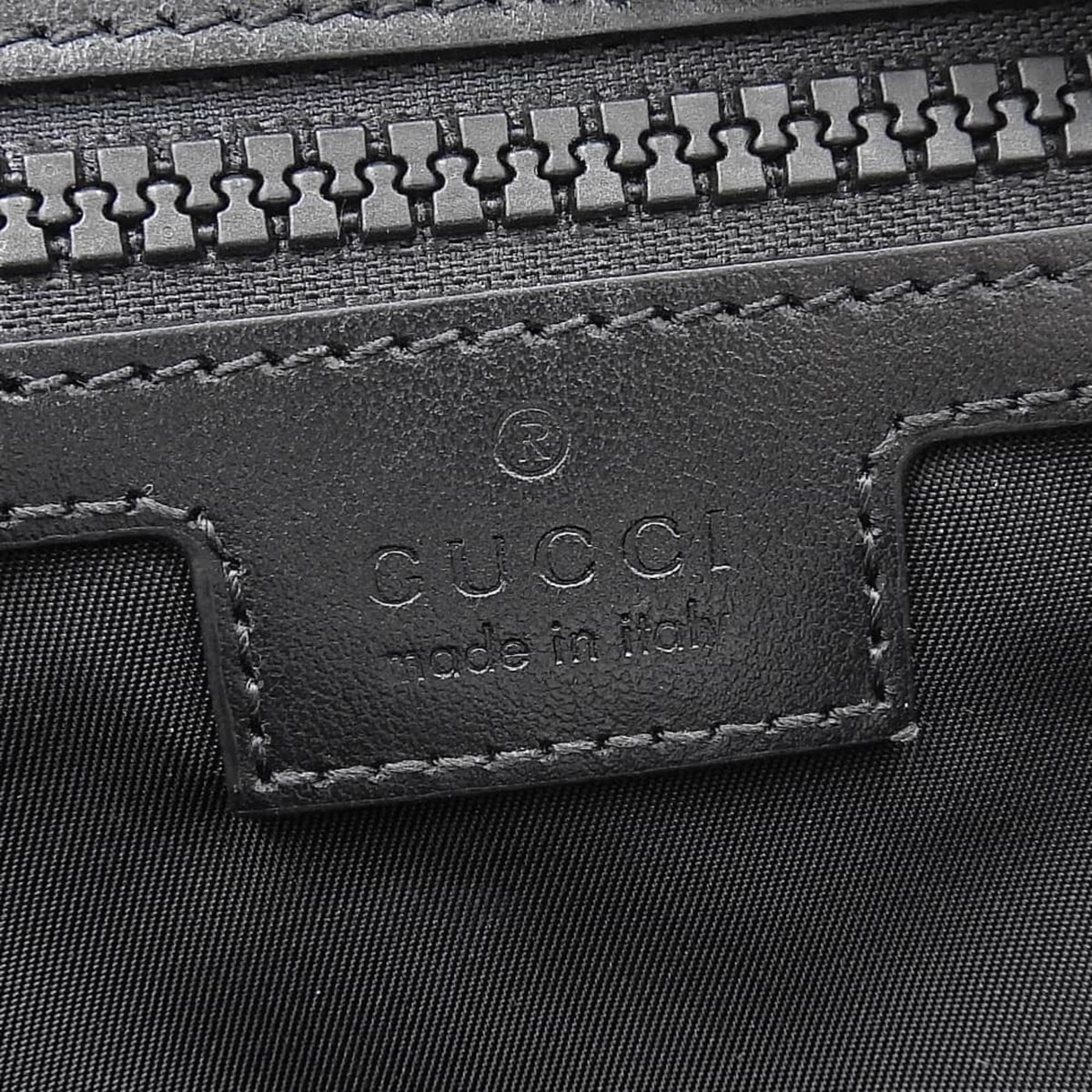 Gucci Black Coated Canvas Backpack (Pre-Owned)