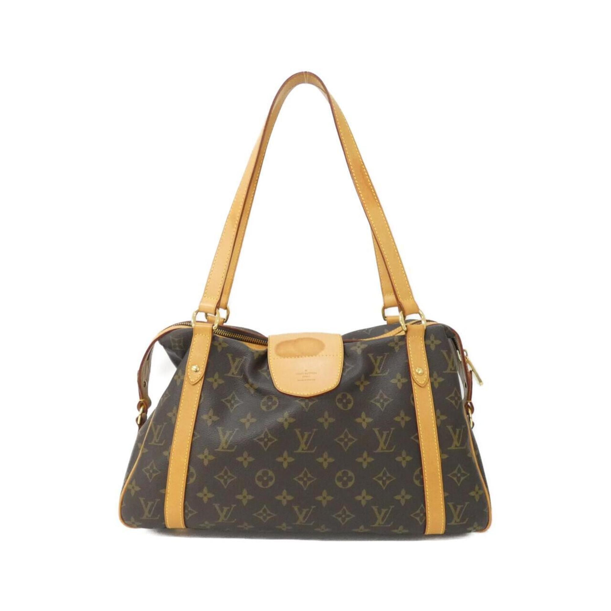 Louis Vuitton Marron Coated Canvas Shoulder Bag (Pre-Owned)