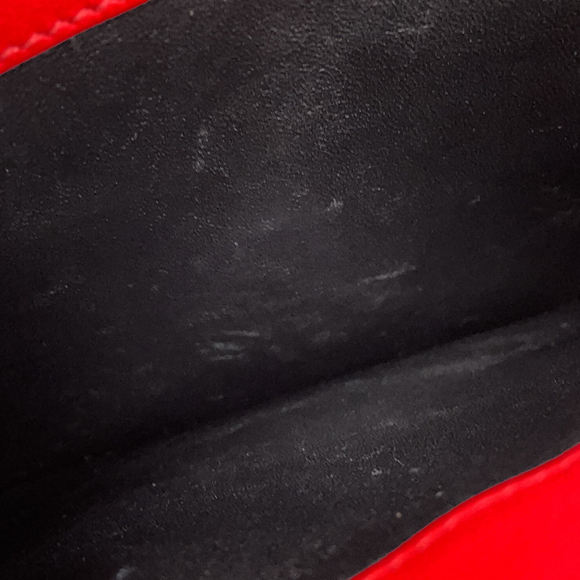 Prada Red Color Leather Shoulder Bag (Pre-Owned)