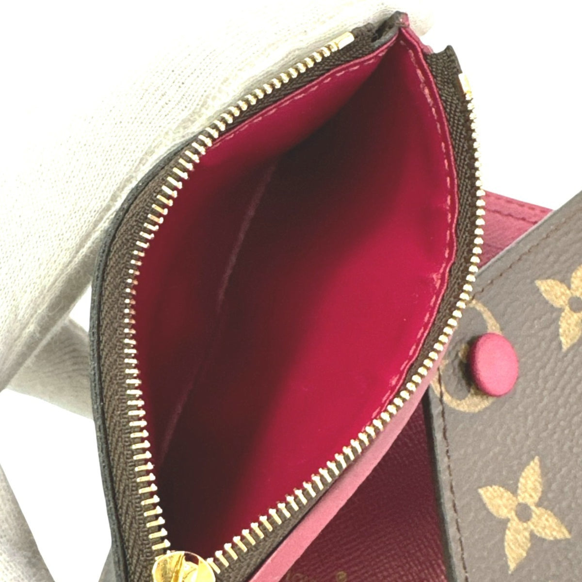 Louis Vuitton Monogram Red Color Monogram Coin Purse/Coin Case (Pre-Owned)